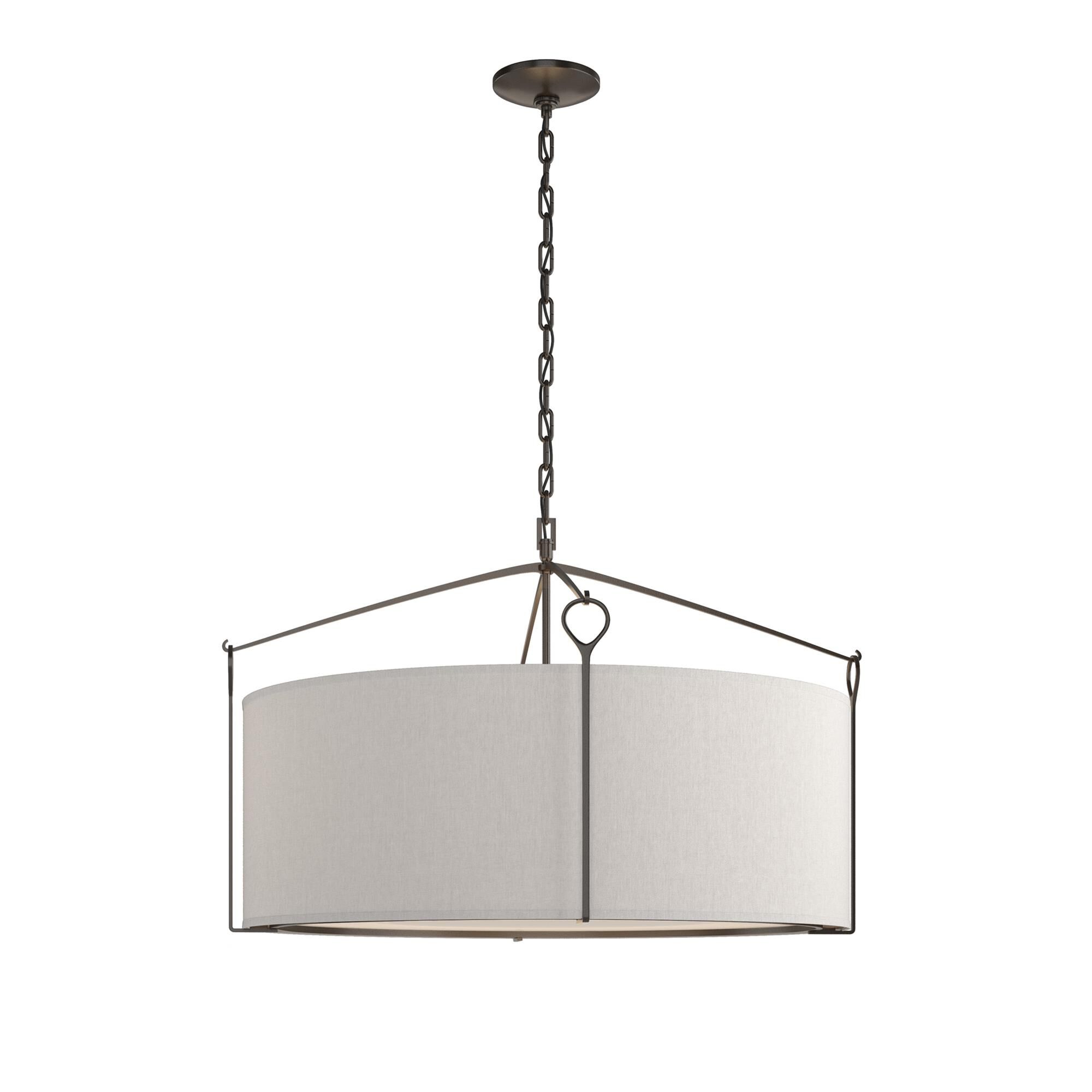 Shown in Oil Rubbed Bronze finish and Flax shade