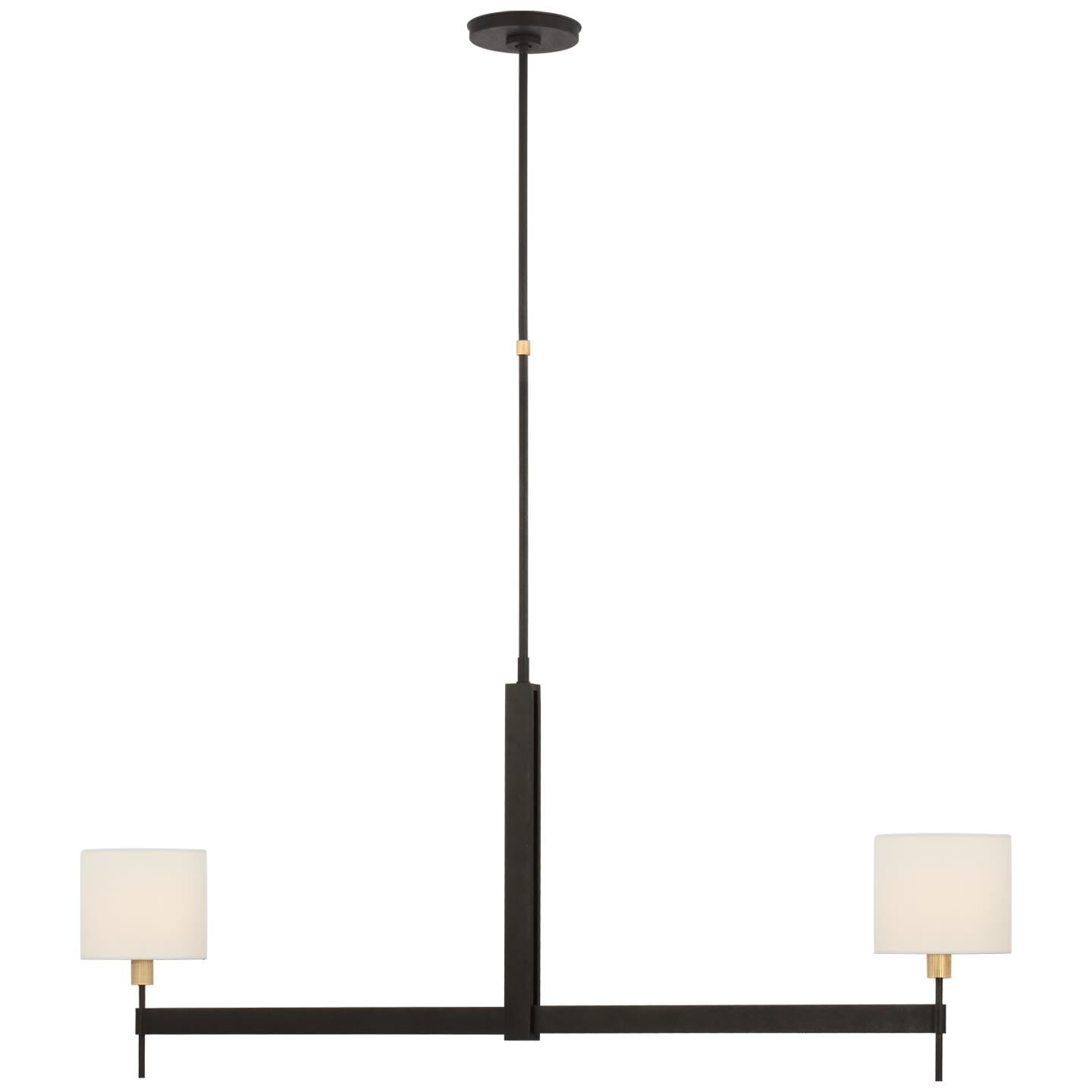 Ray Booth Brontes 54 Inch 2 Light LED Linear Suspension Light by Visual Comfort Signature Collection