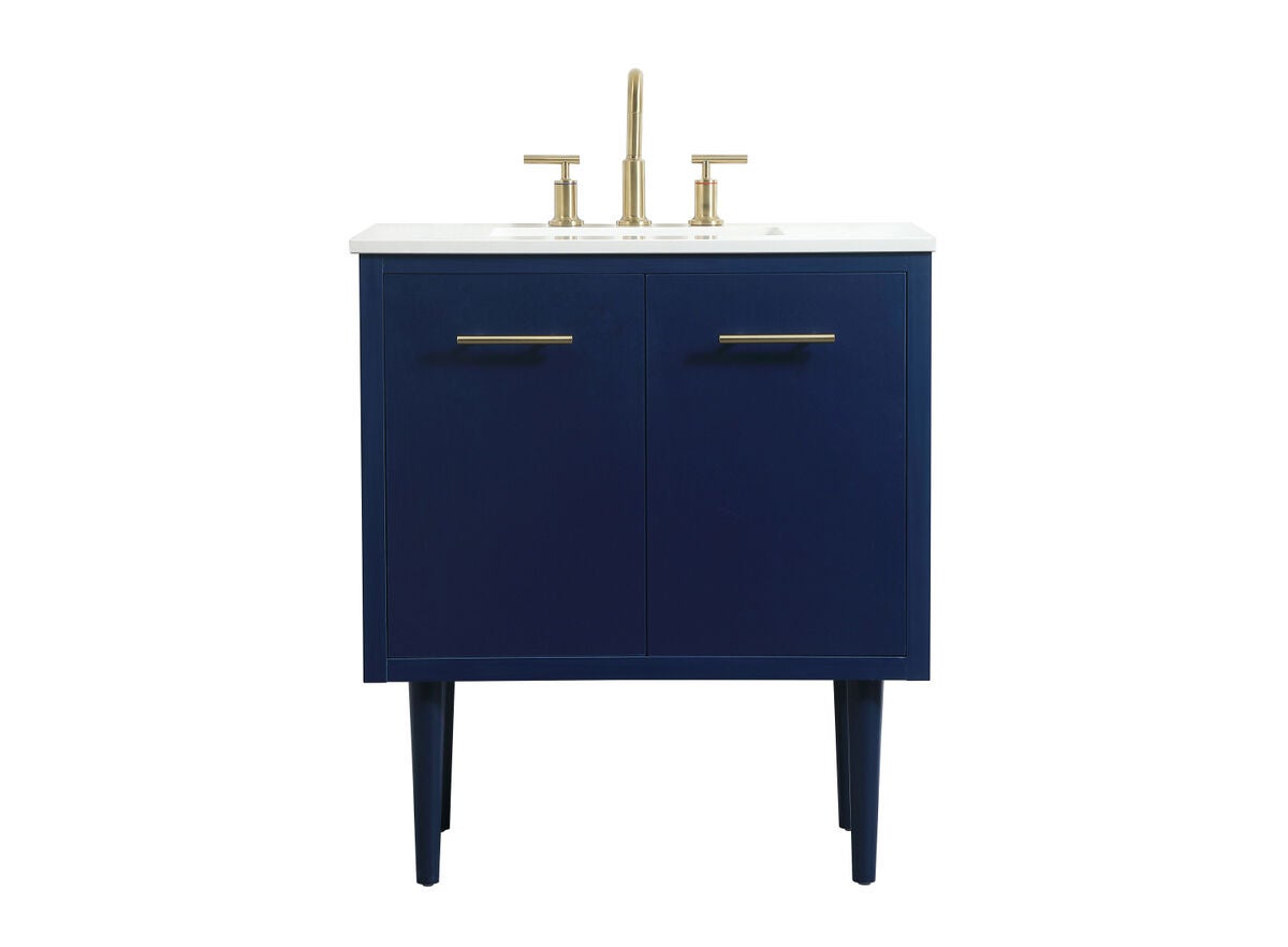 Shown in Blue finish