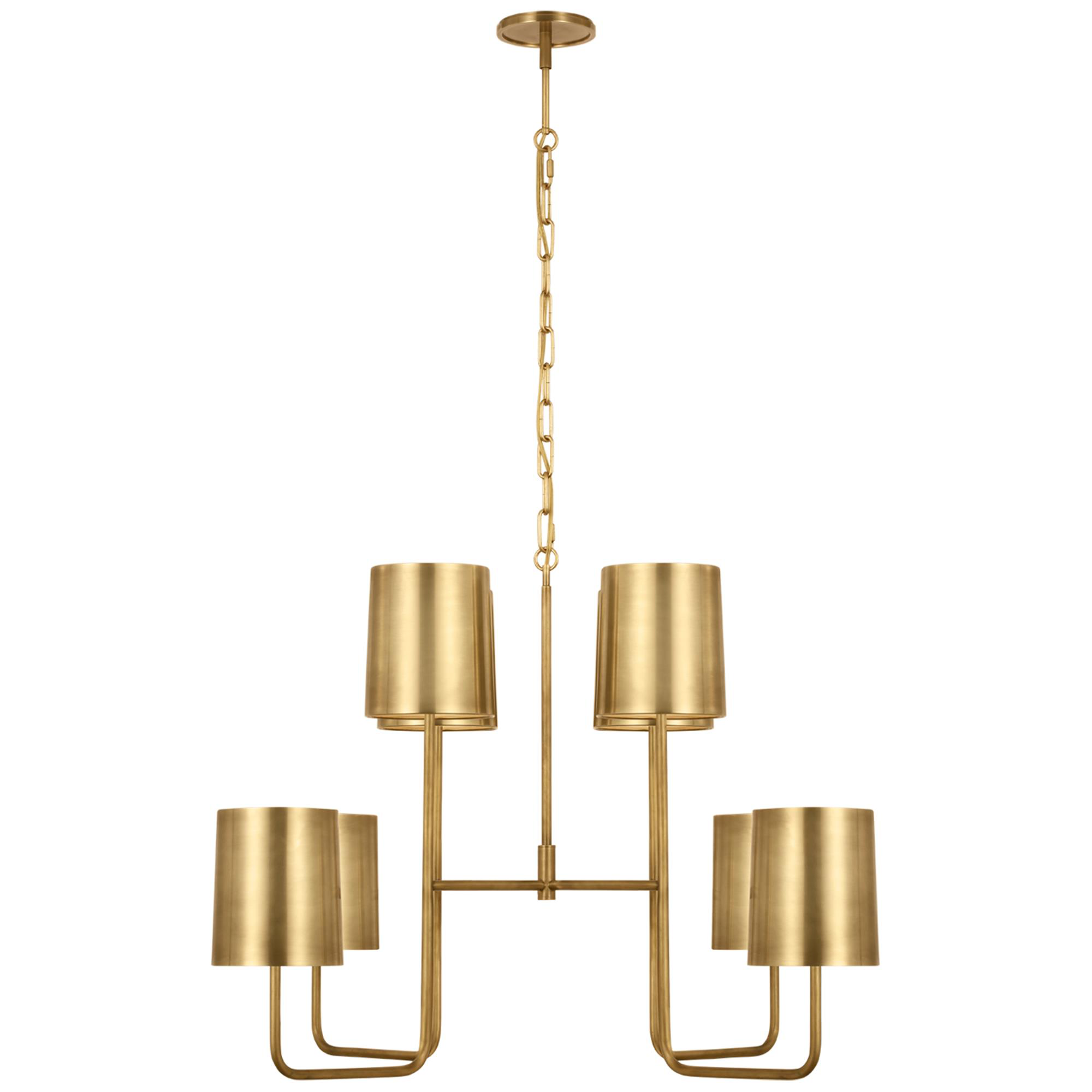 Shown in Soft Brass finish and Soft Brass shade