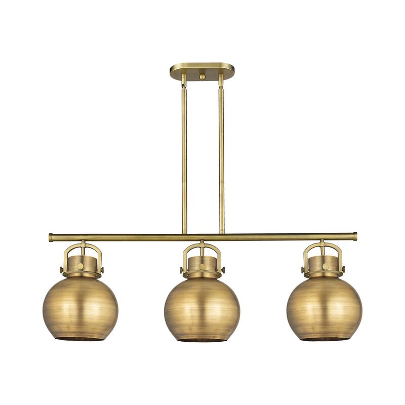 Bruno Marashlian Newton Sphere 42 Inch 3 Light Linear Suspension Light by Innovations Lighting