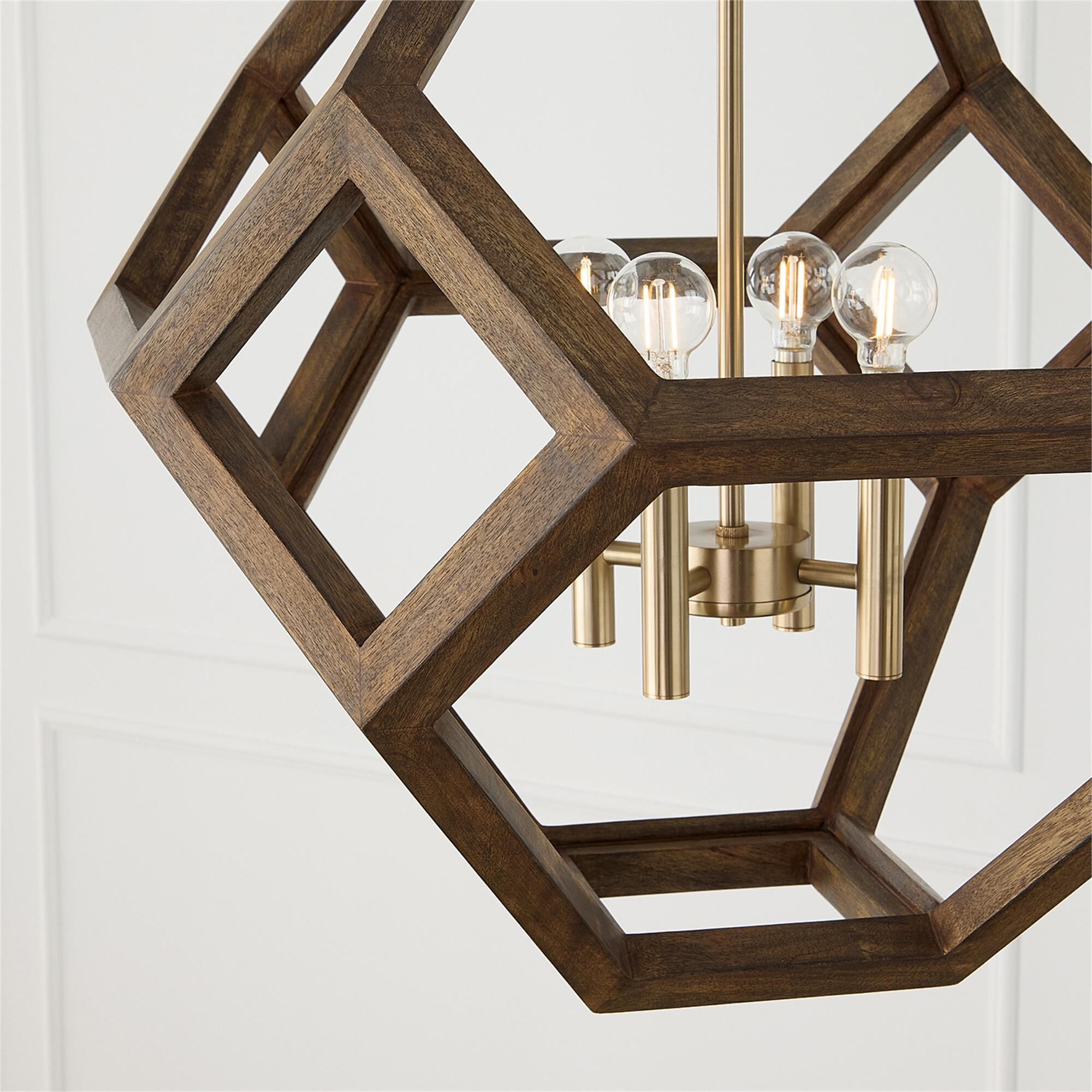 Shown in Nordic Wood And Matte Brass finish