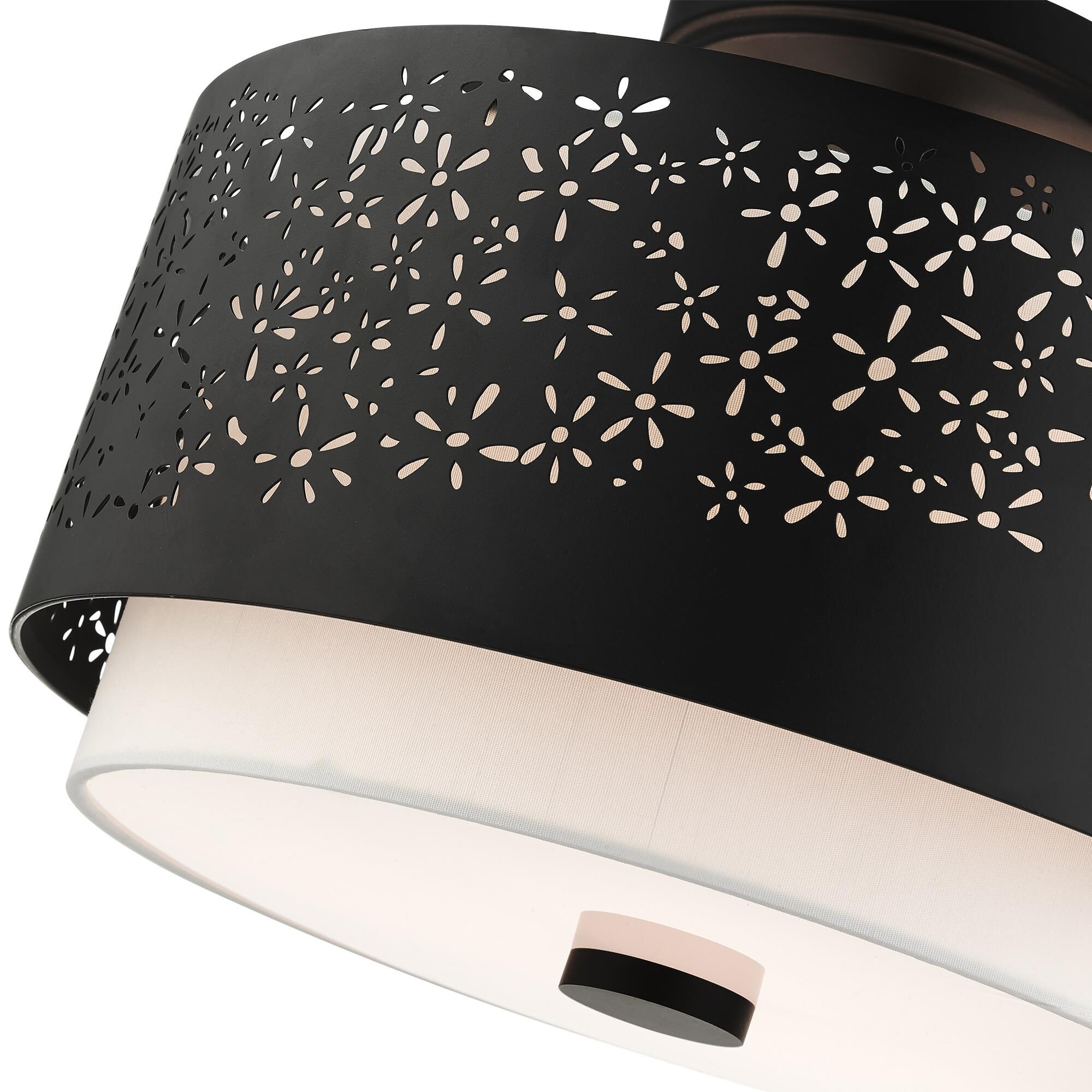 Noria 3 Light Semi Flush Mount by Livex Lighting