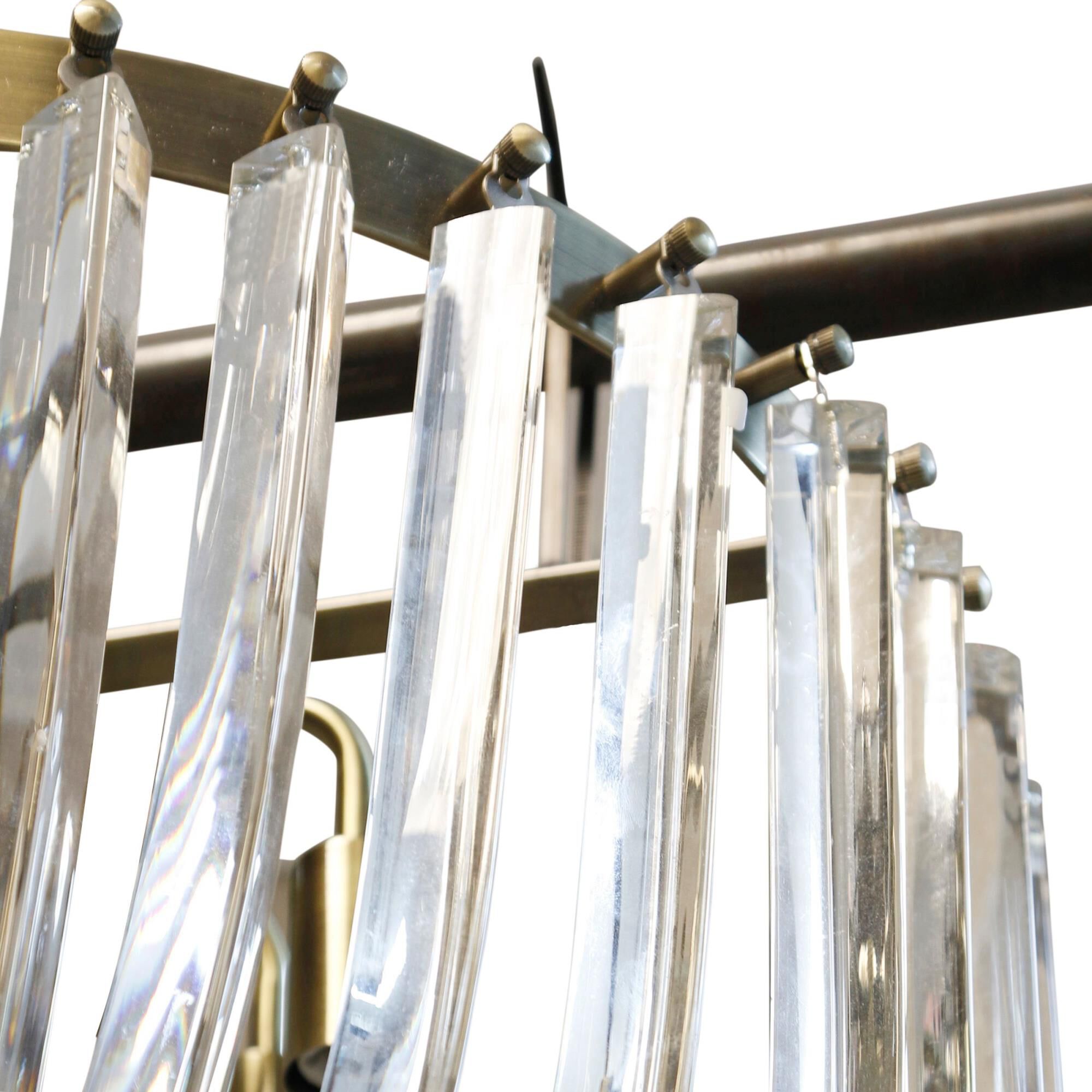 Ribbon 20 Inch 6 Light Mini Chandelier by Harp and Finial