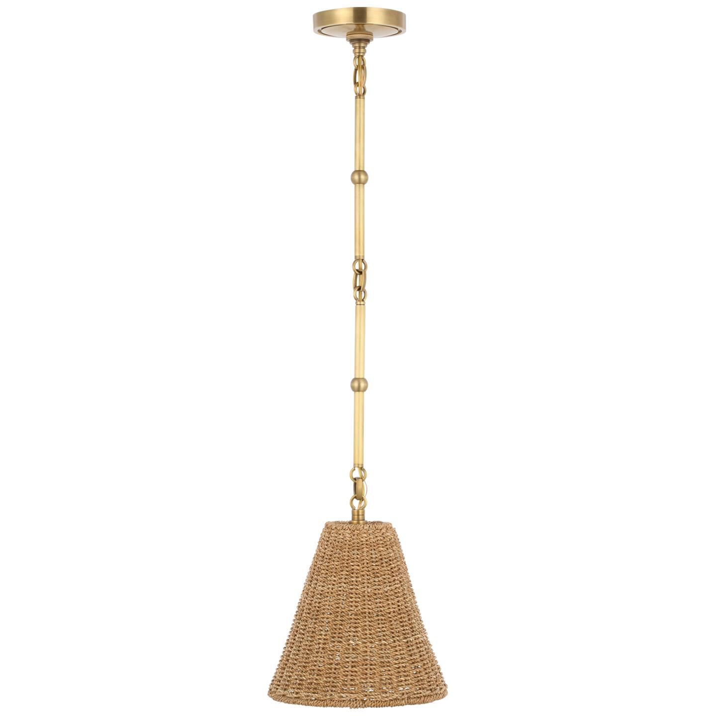 Shown in Hand-Rubbed Antique Brass finish and Toast shade