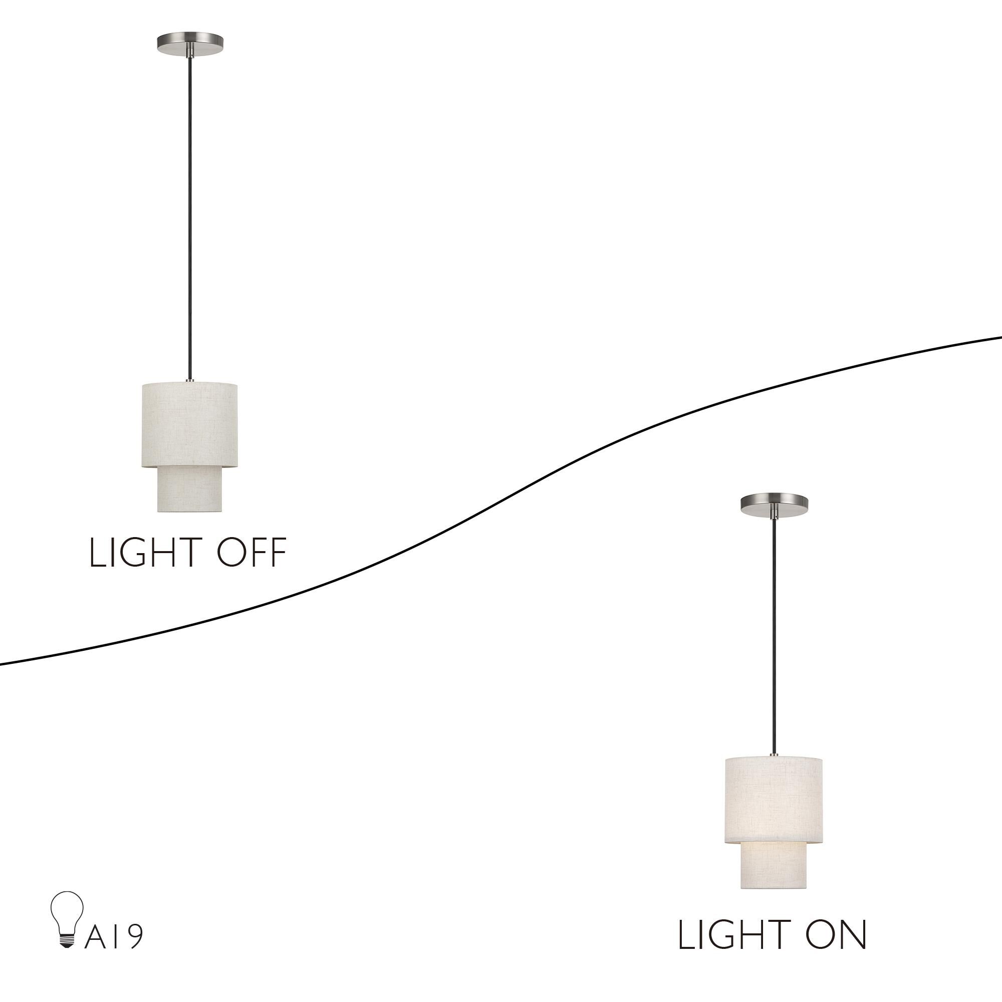 Monroe 7 Inch Mini Pendant by Livex Lighting