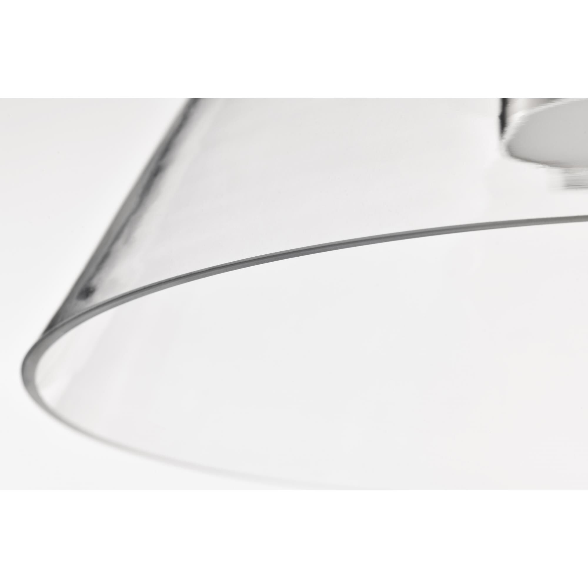 Shown in Polished Nickel finish and Clear glass