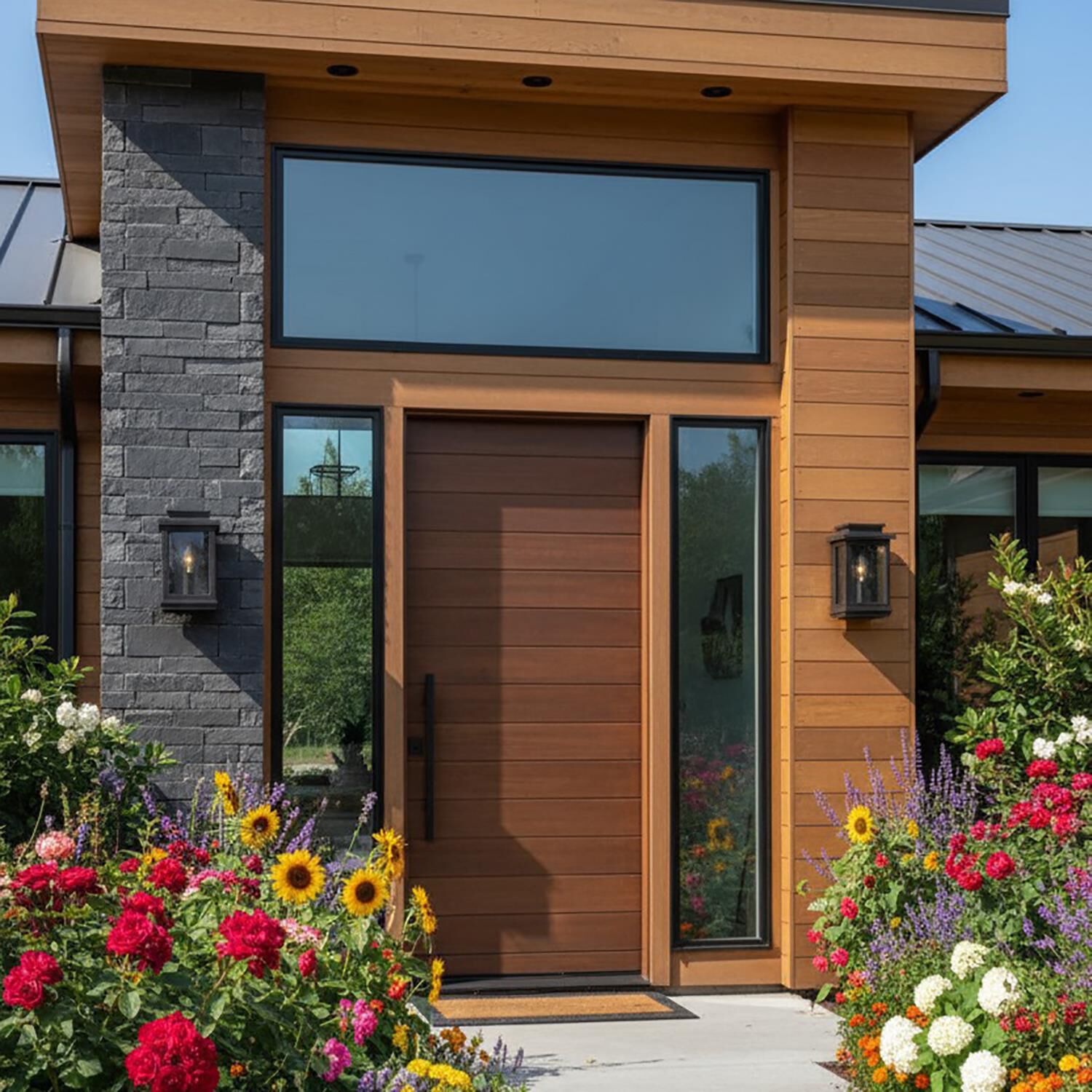 Shown in Oil Rubbed Bronze finish and Clear glass