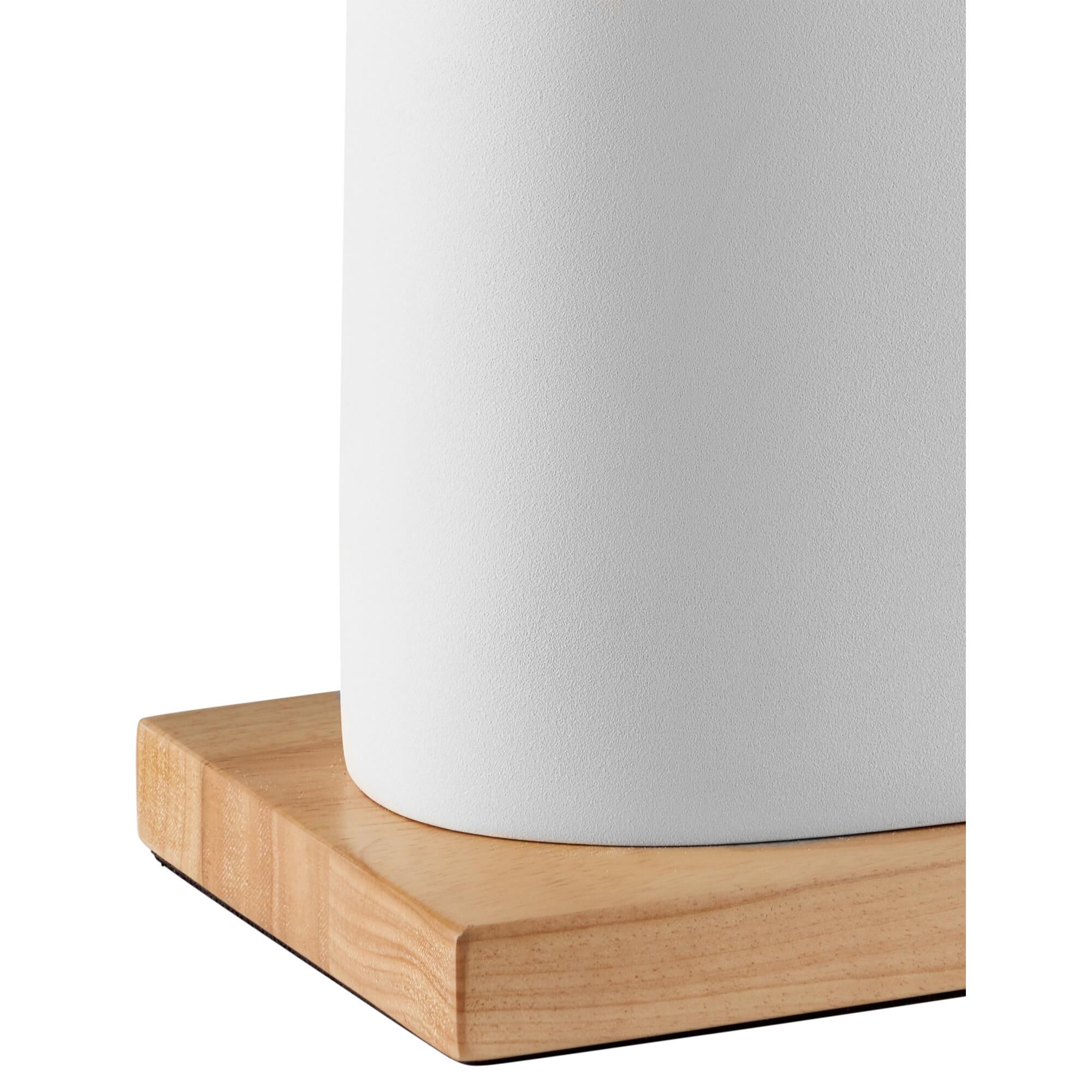 Shown in White, Natural finish and Natural Grasscloth shade