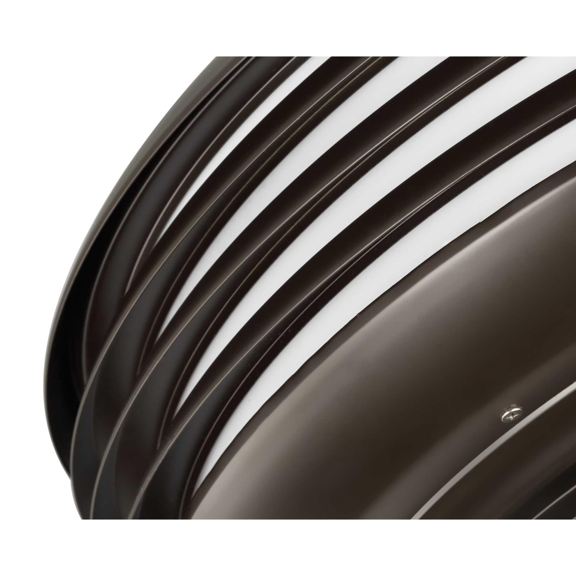 Shown in Architectural Bronze finish and White Shatterproof glass and Plastic shade