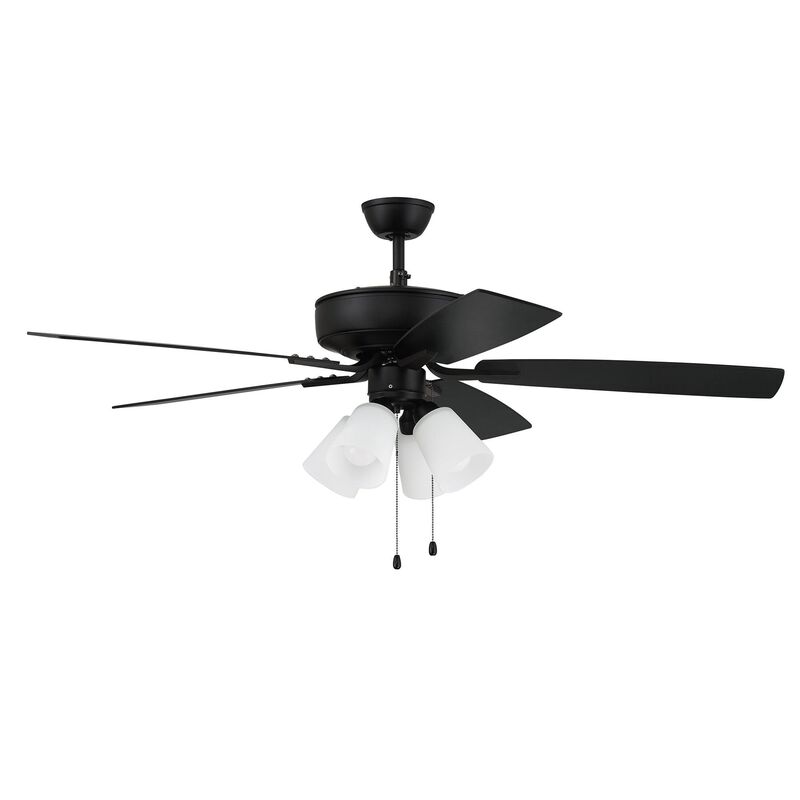 Pro Plus 52 Inch Ceiling Fan with Light Kit by Craftmade