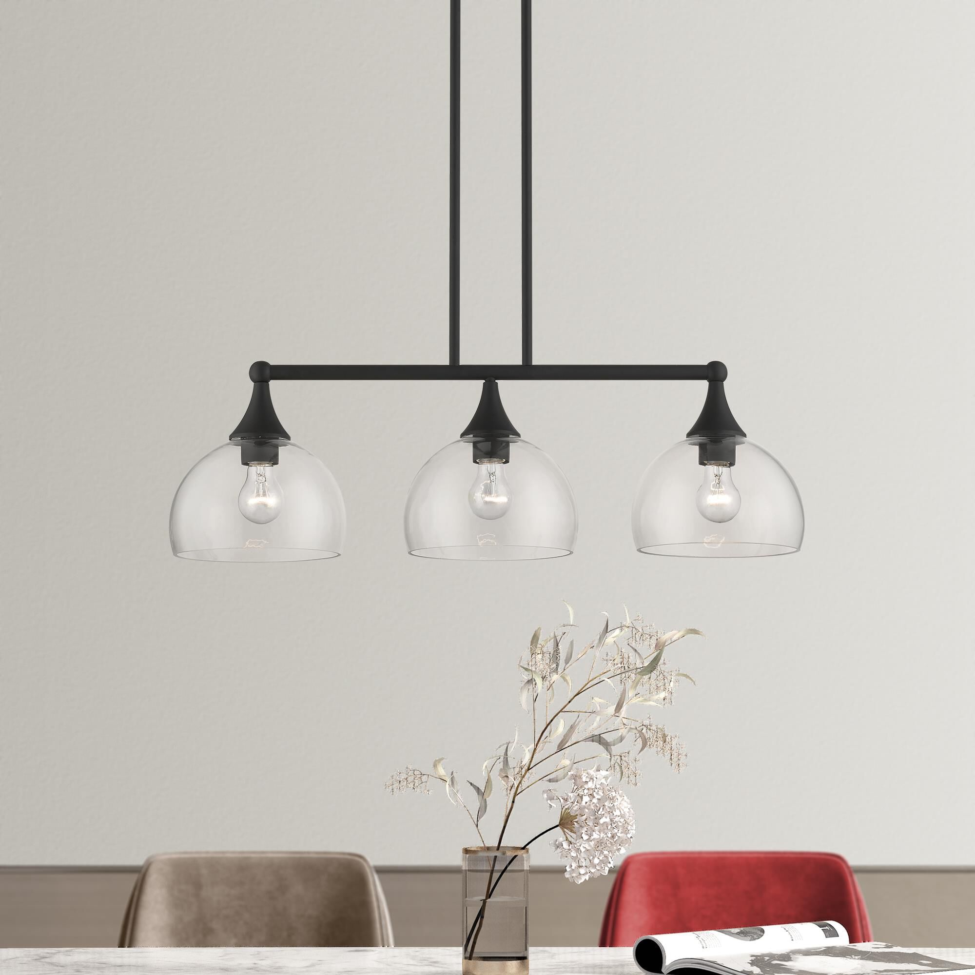 Glendon 30 Inch 3 Light Linear Suspension Light by Livex Lighting