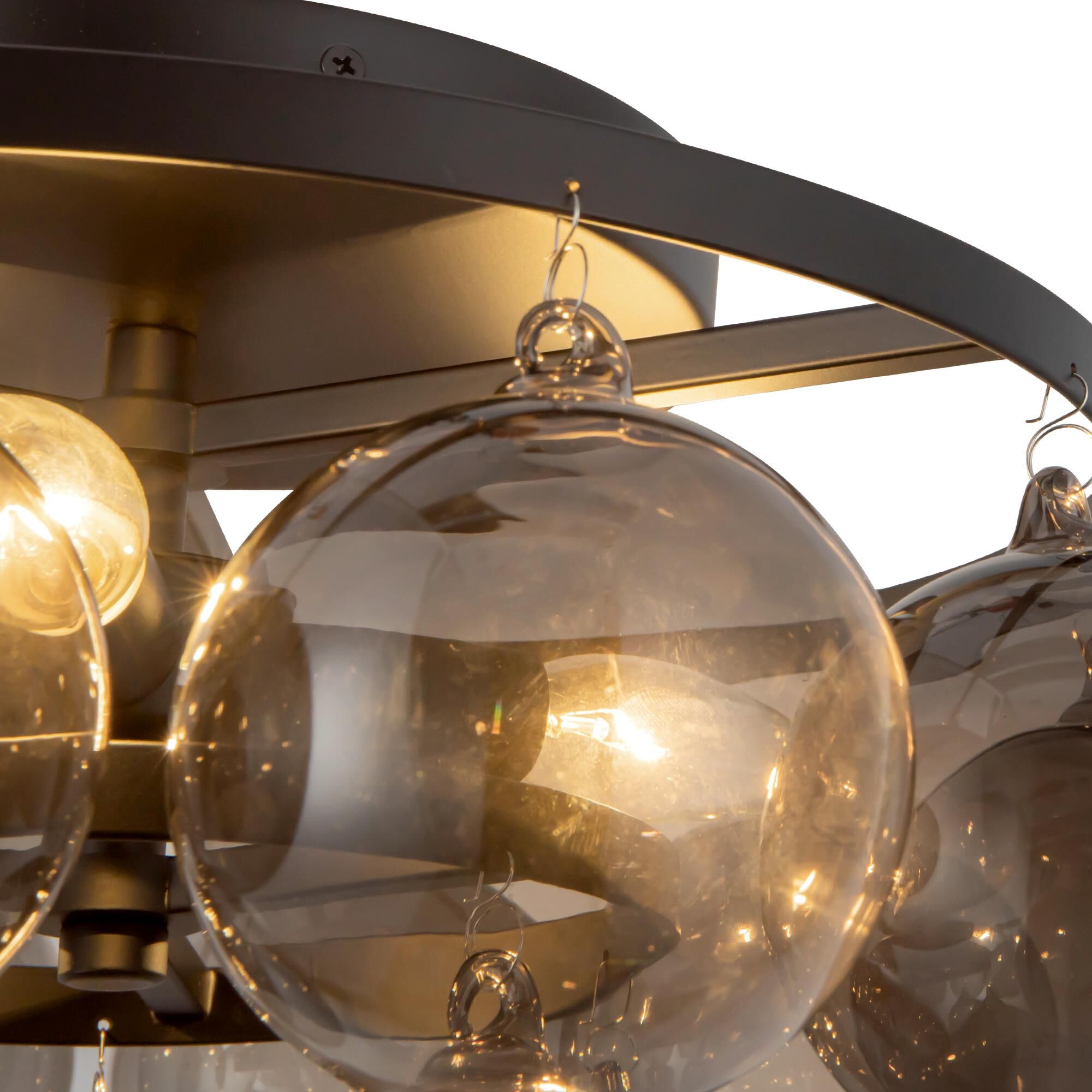 Peyton Fox Faye 18 Inch Semi Flush Mount by Alora Mood