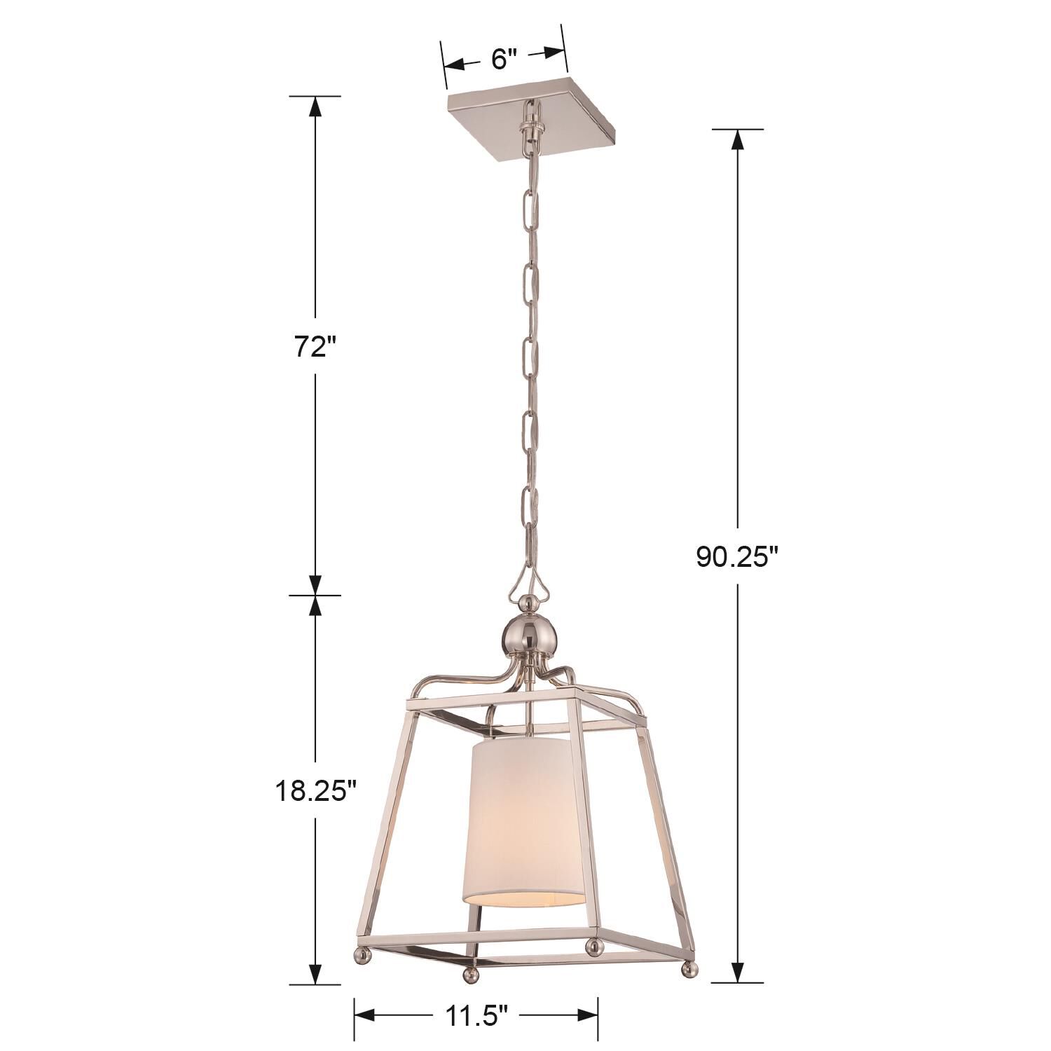 Crystorama Libby Langdon Sylvan 11 Inch Mini Pendant