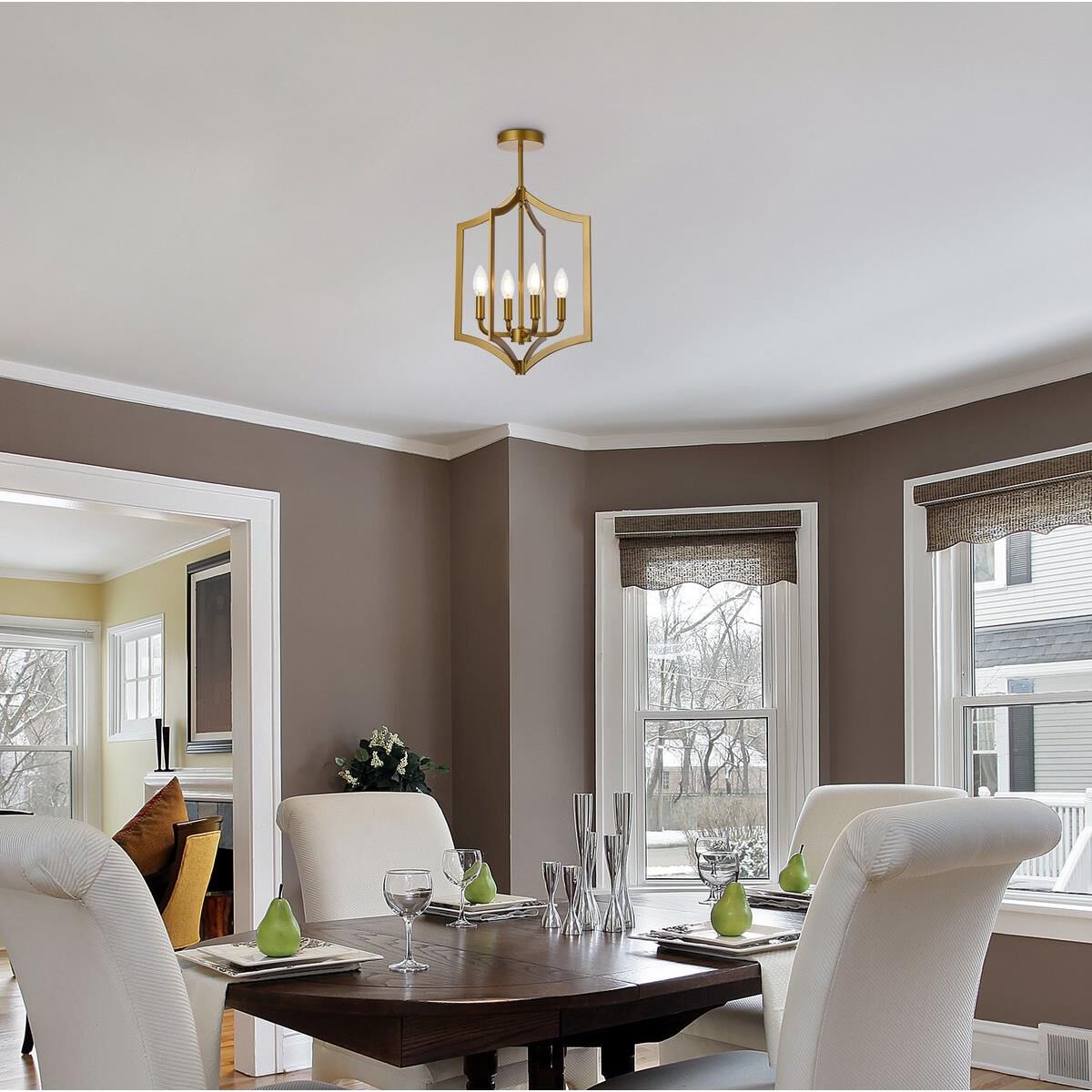 Shown in Brass finish