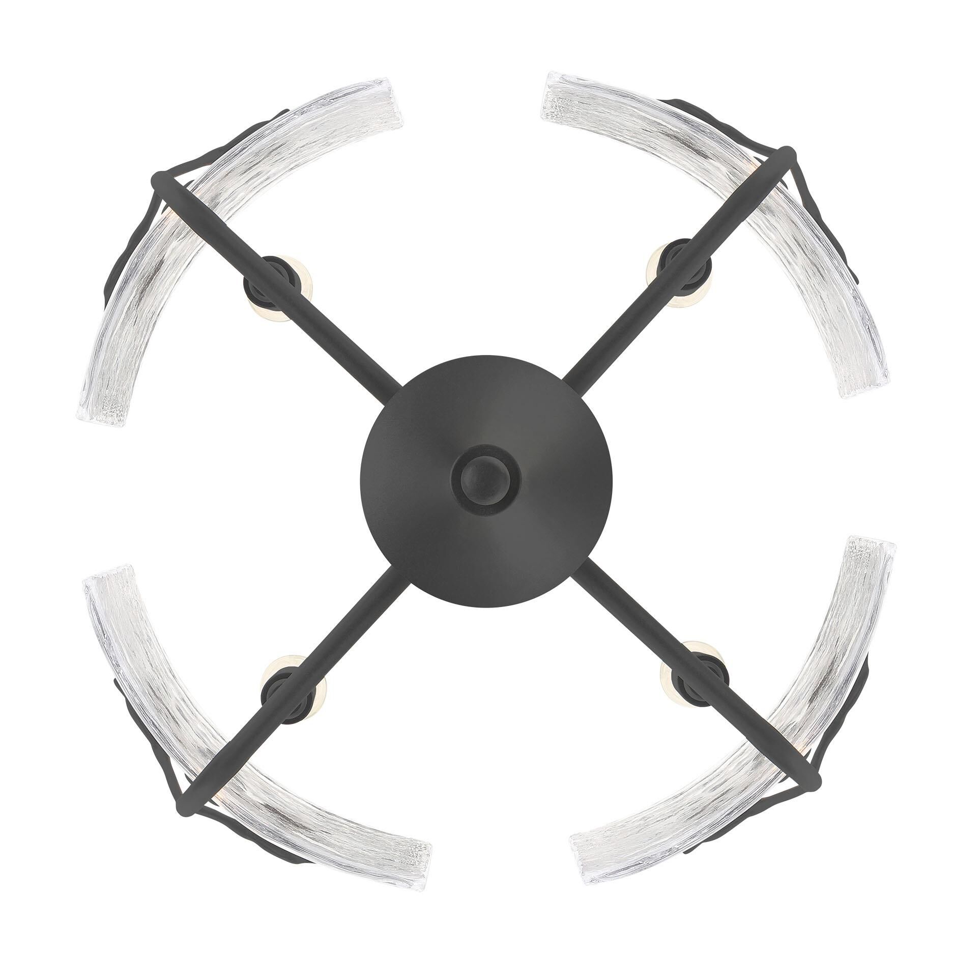 Shown in Natural Black finish and Clear glass