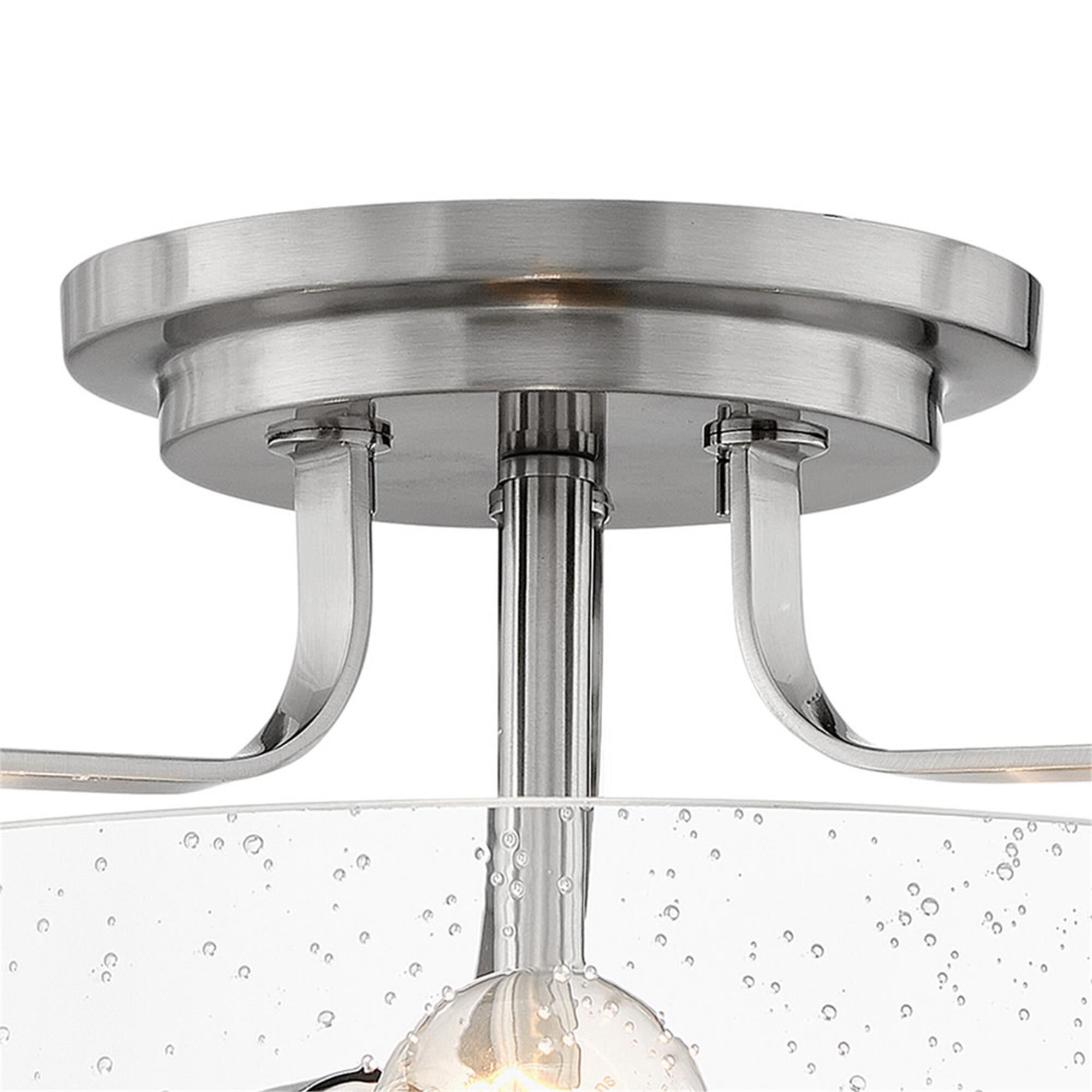 Harper 18 Inch 3 Light Semi Flush Mount,