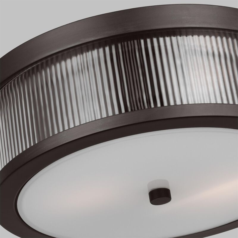 Chapman & Myers Geneva 14 Inch 2 Light Flush Mount by Visual Comfort Studio