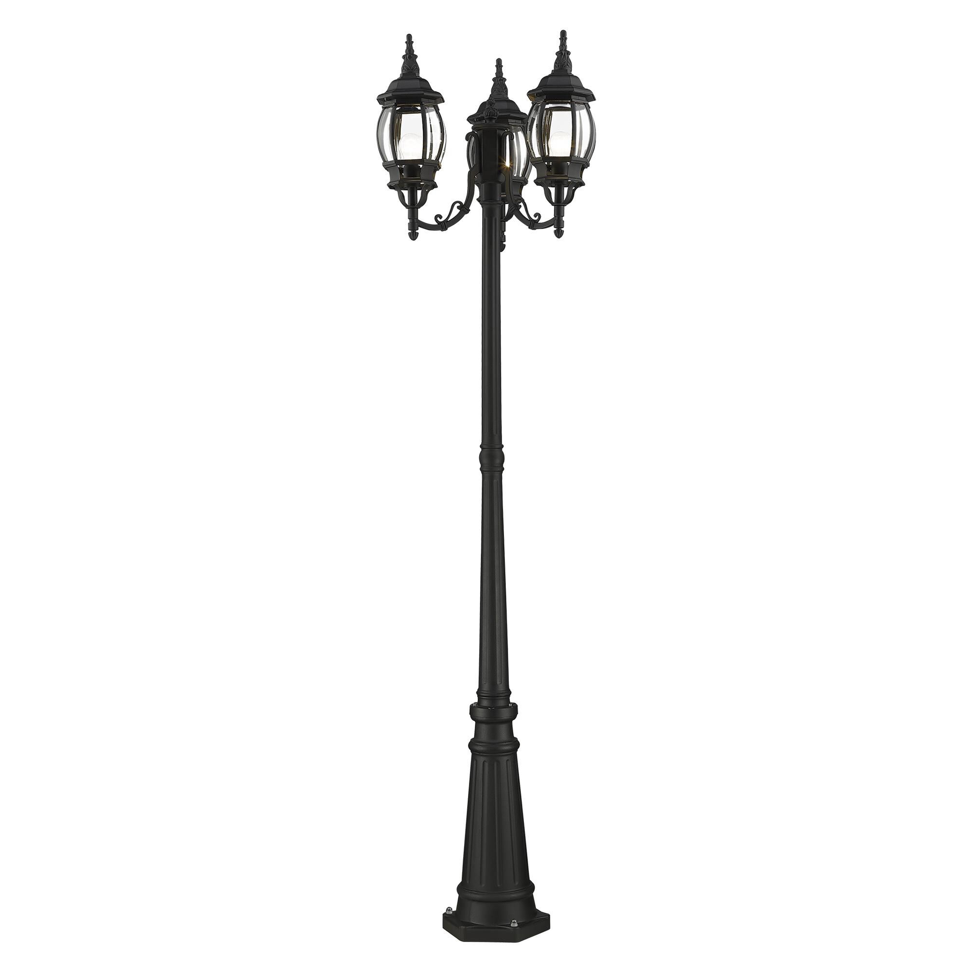 Frontenac 84 Inch Tall 3 Light Outdoor Post Lamp by Livex Lighting