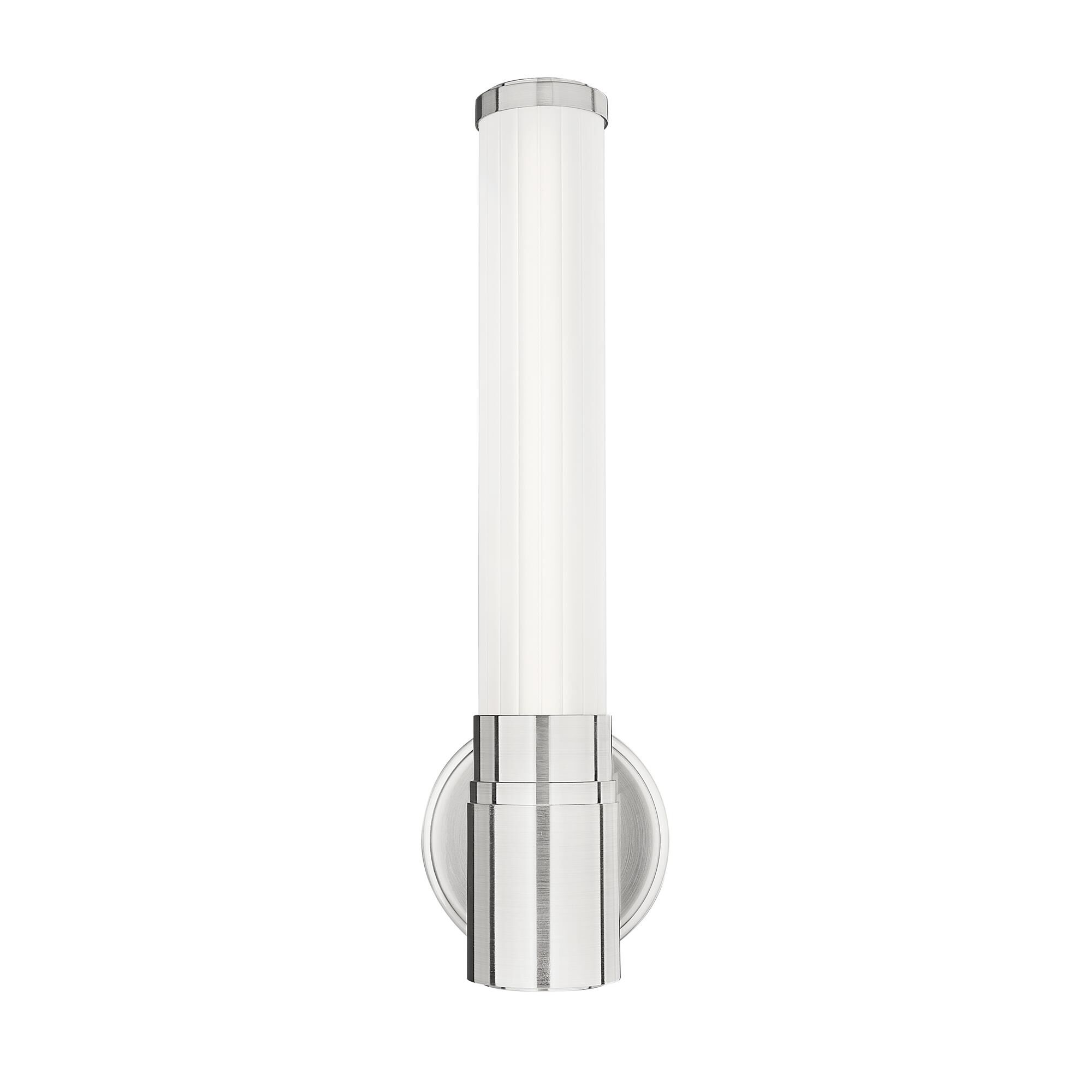 Shown in Brushed Nickel finish and Opal White glass and Opal White shade