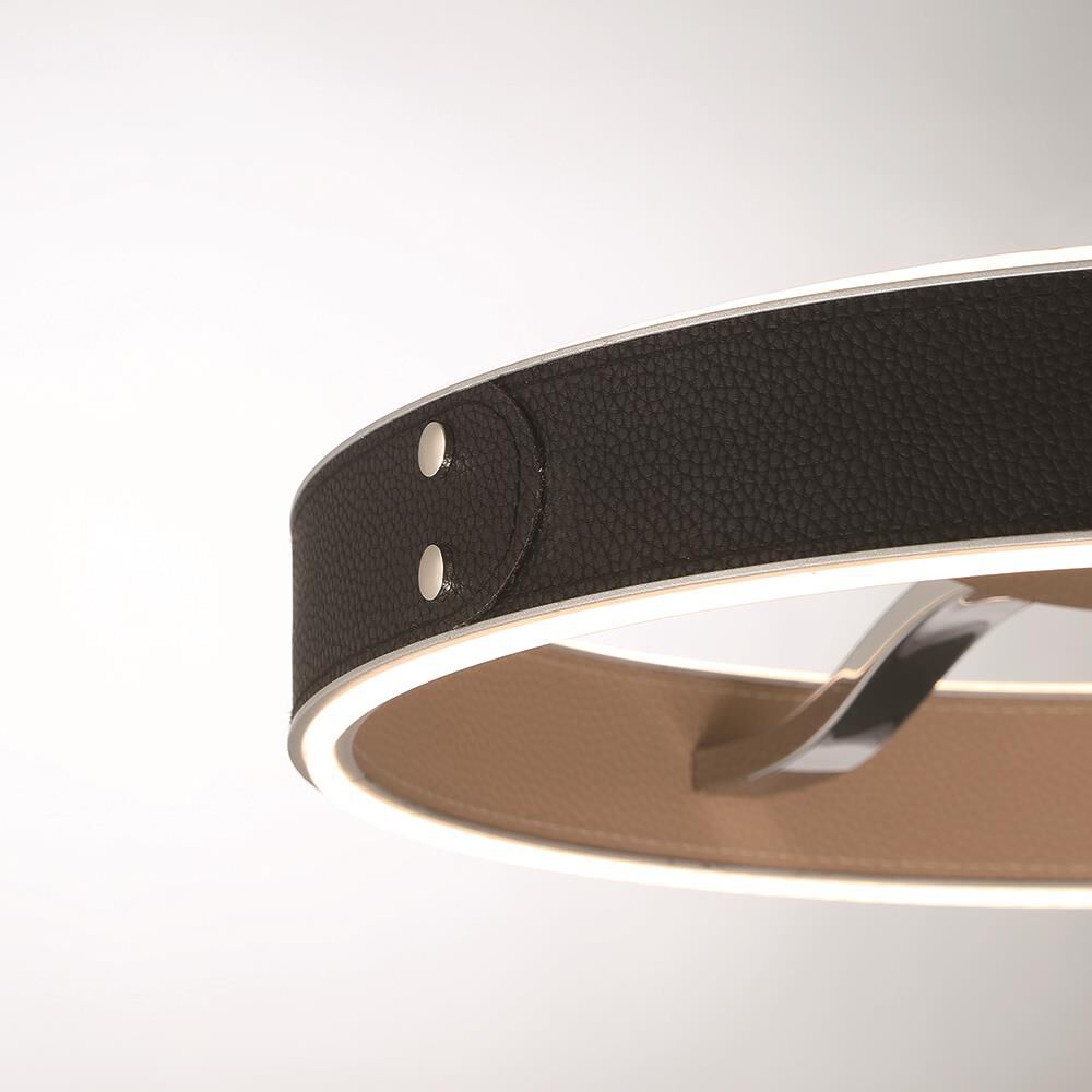 Shown in Blackand Brown finish