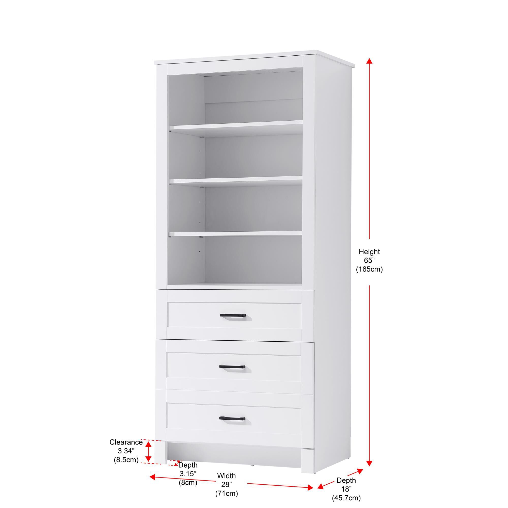 Shown in White finish