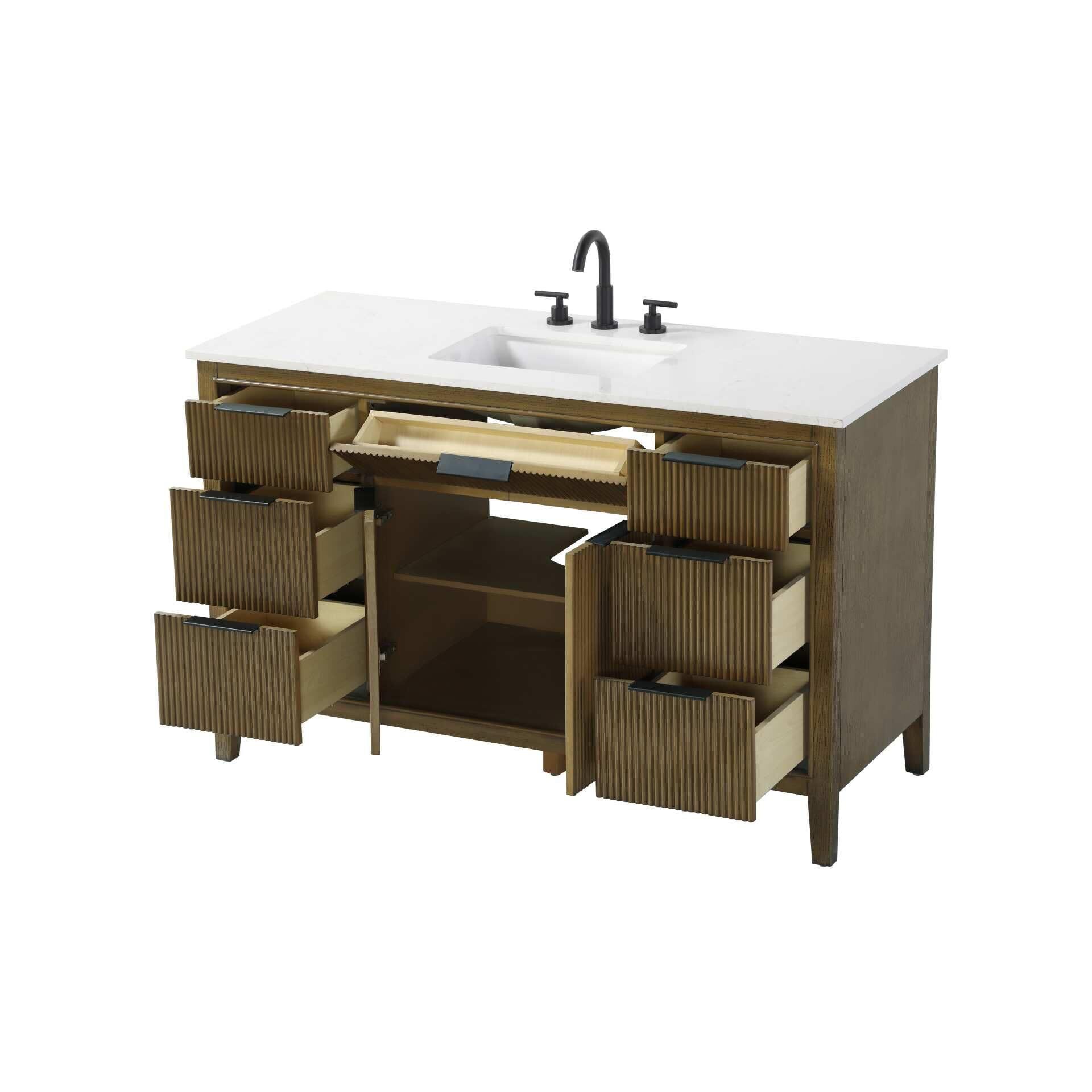 Langston 54 Inch Bath Vanity by Elegant Decor