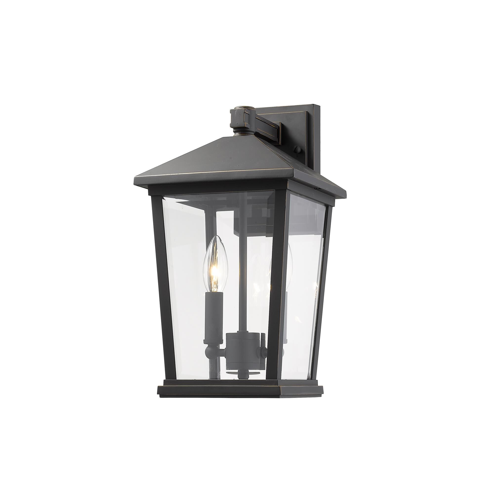 Beacon 15 Inch Tall 2 Light Outdoor Wall Light by Z-Lite