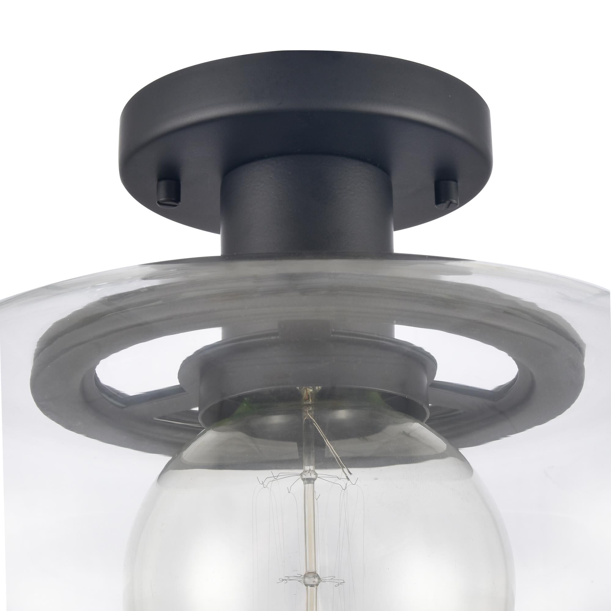 Clement 13 Inch 1 Light Semi Flush Mount by ELK Lighting - Clearance