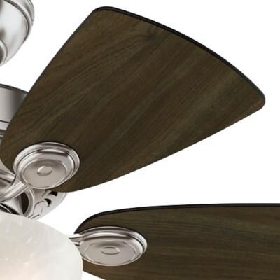 Shown in Brushed Nickel finish and Swirled Marble glass