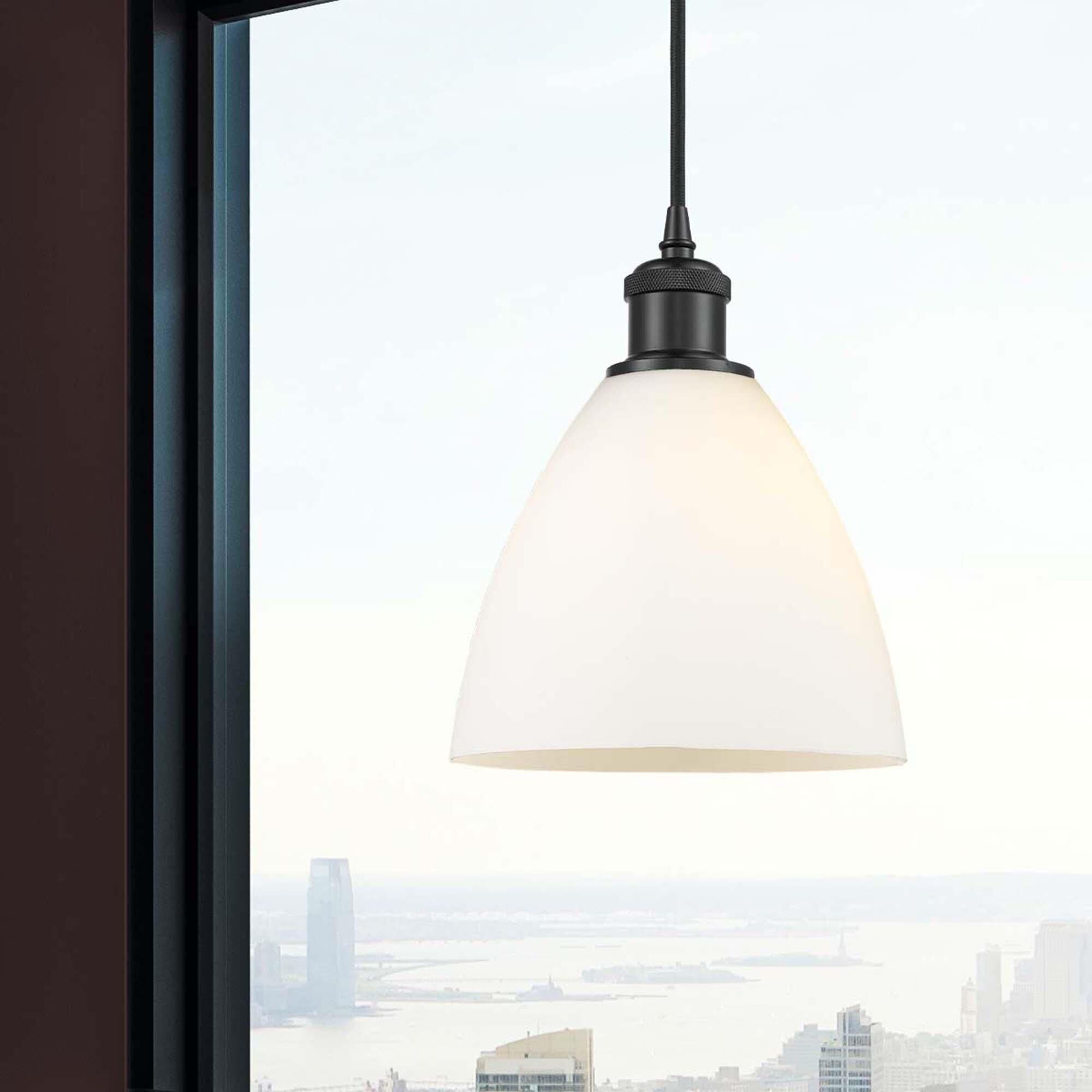 Shown in Matte Black finish and Matte White glass