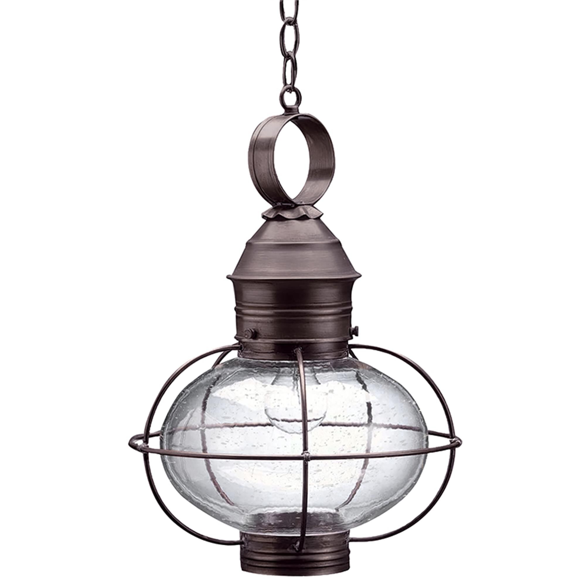 Onion 17 Inch 1 Light Outdoor Hanging Lantern,