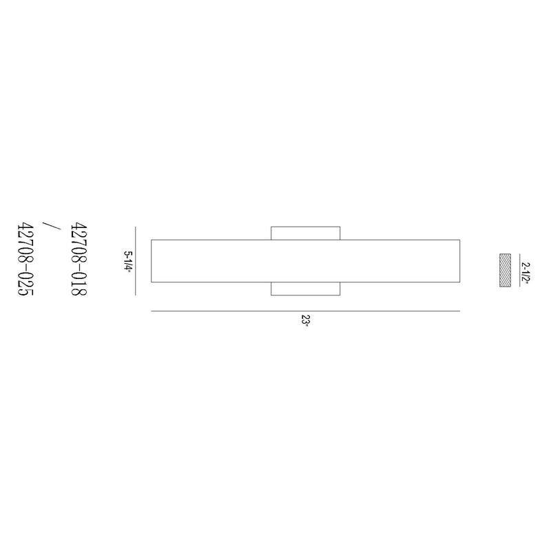 Annette 23 Inch Tall LED Outdoor Wall Light by Eurofase Lighting