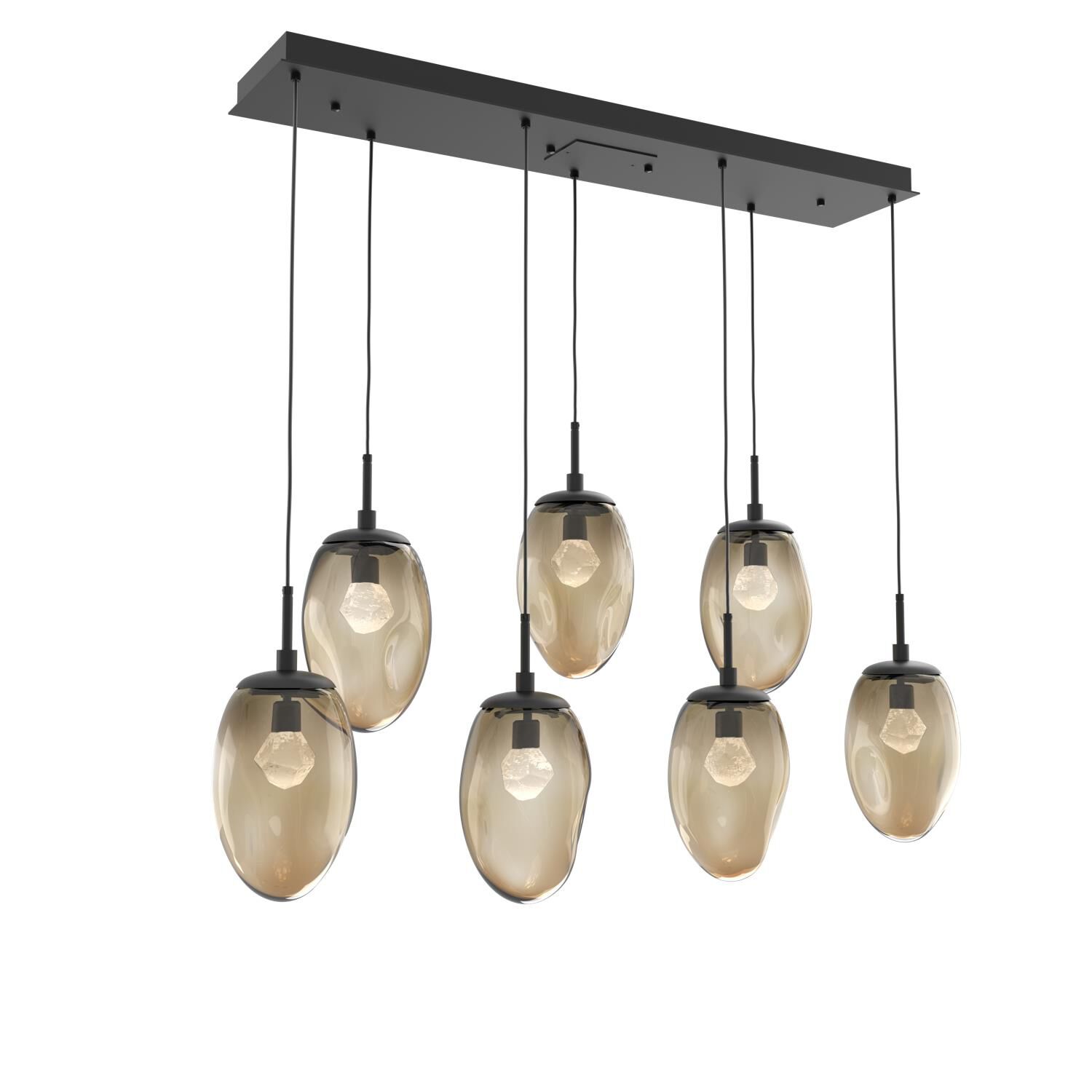 Levi Wilson Nebula 50 Inch 7 Light LED Linear Suspension Light by Hammerton Studio