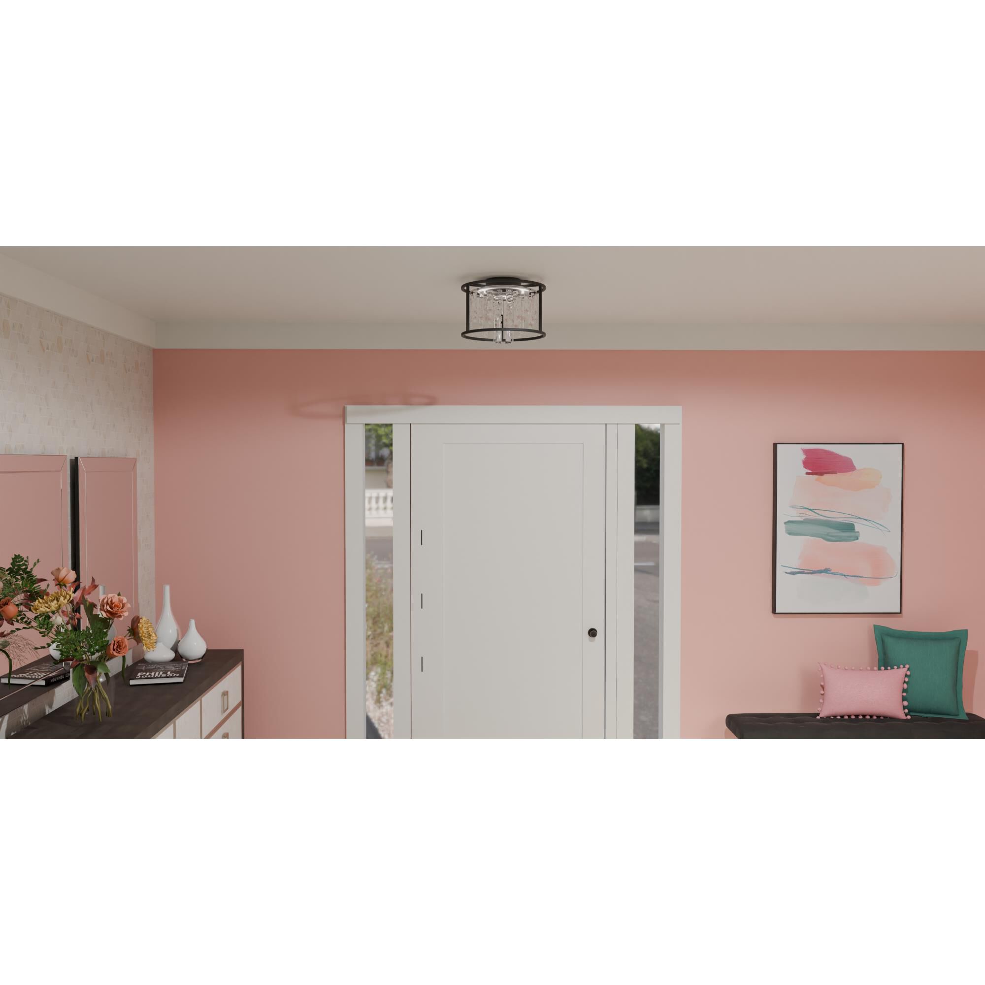 Brillance 15 Inch 1 Light Flush Mount by Quoizel