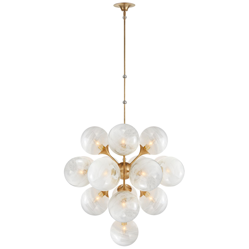 AERIN Cristol 33 Inch 17 Light Chandelier by Visual Comfort Signature Collection