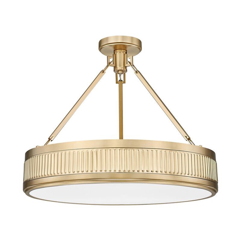 Quinn 22 Inch Semi Flush Mount by Z-lite