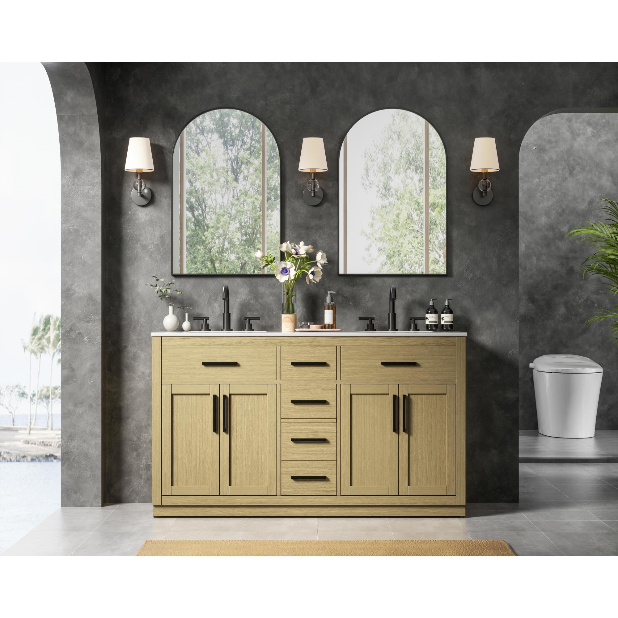 Alden 60 Inch Bath Vanity by Elegant Dcor