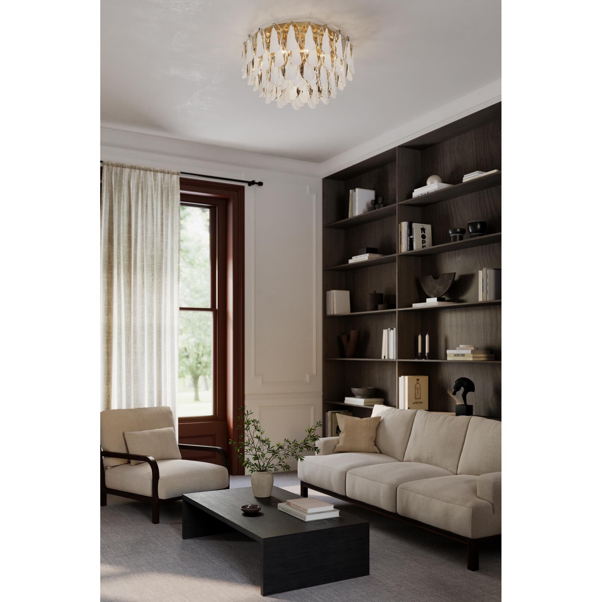 Verla Crest 31 Inch Flush Mount by Metropolitan Lighting