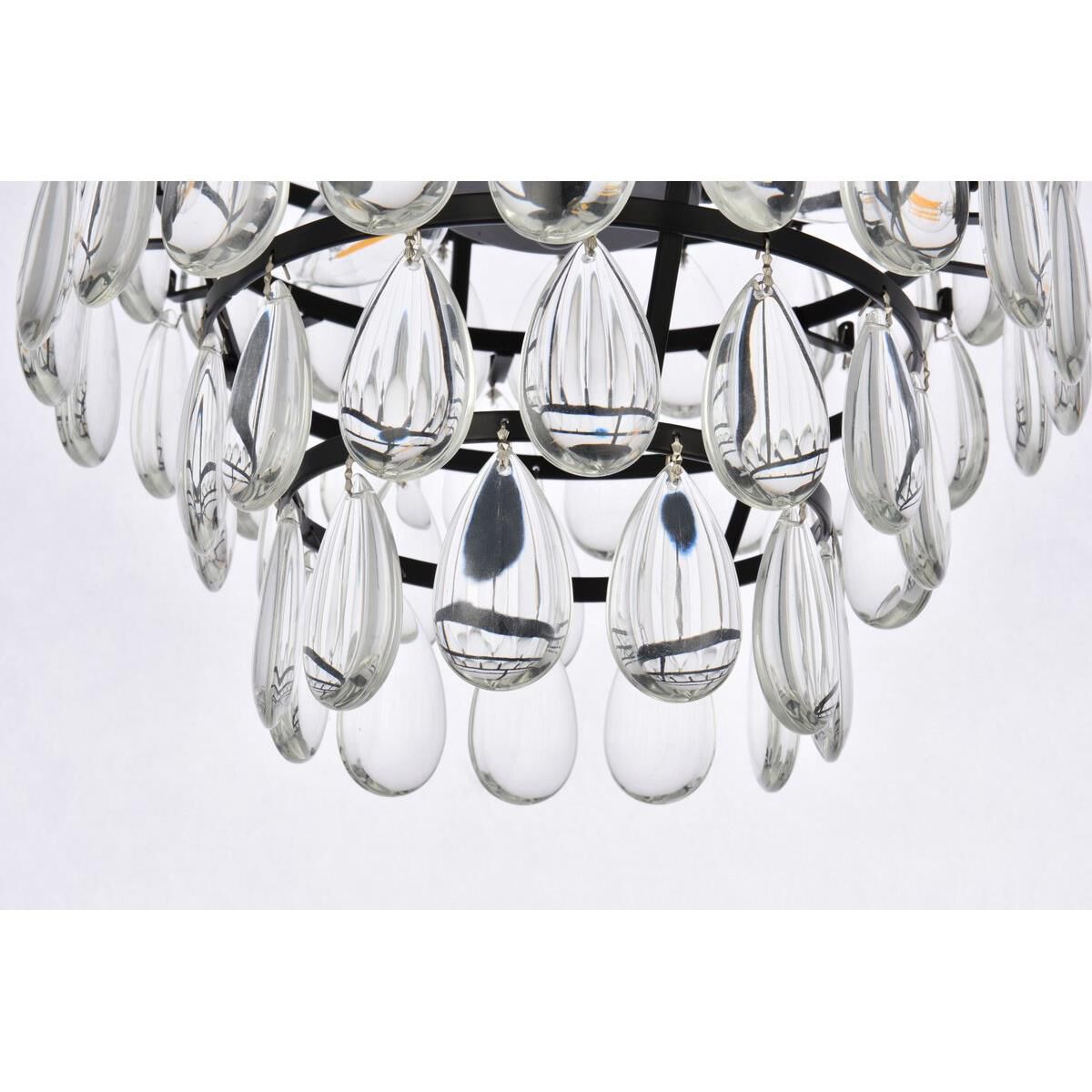 Mila 12 Inch 3 Light Flush Mount by Elegant Lighting