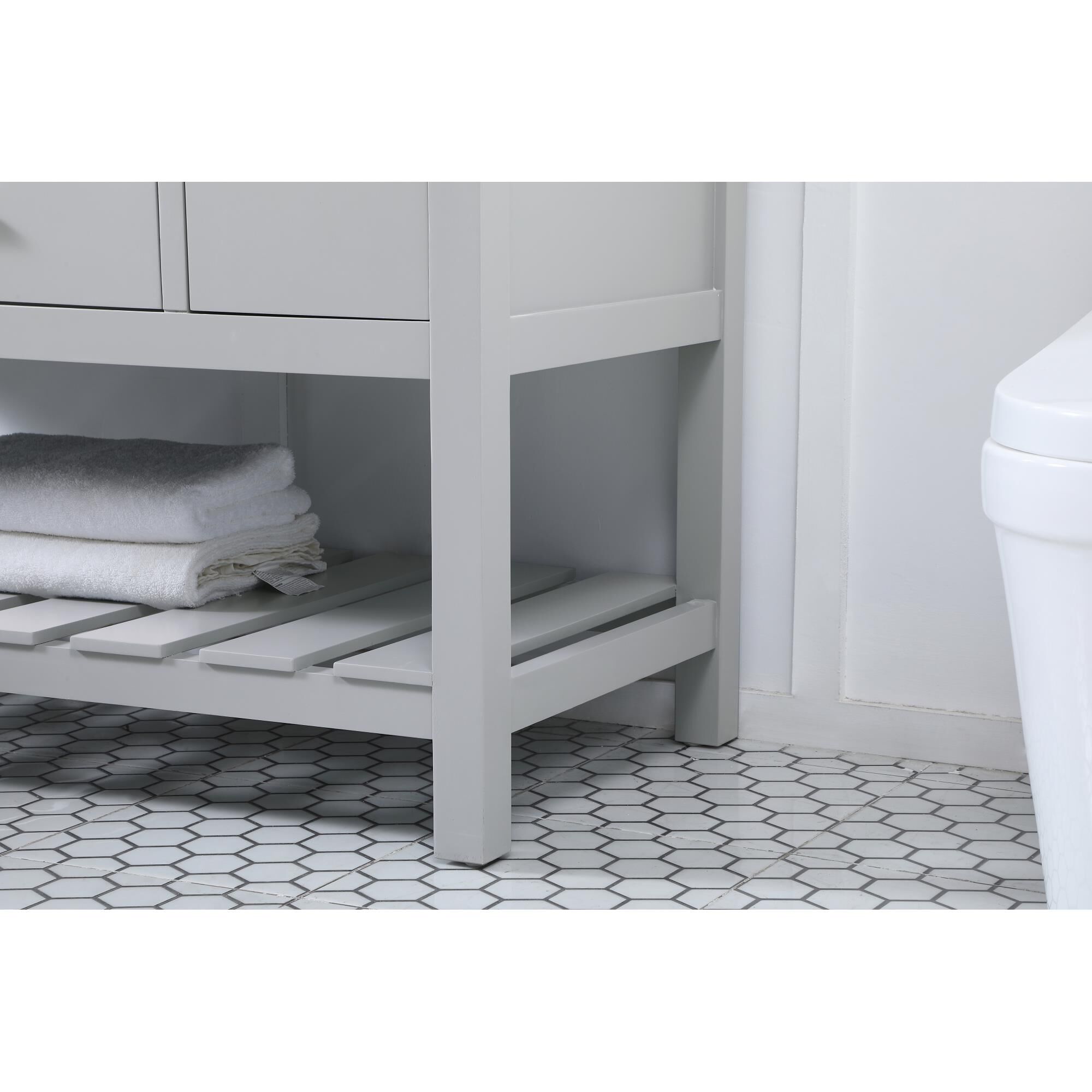 Shown in Grey finish and With Backsplash accent