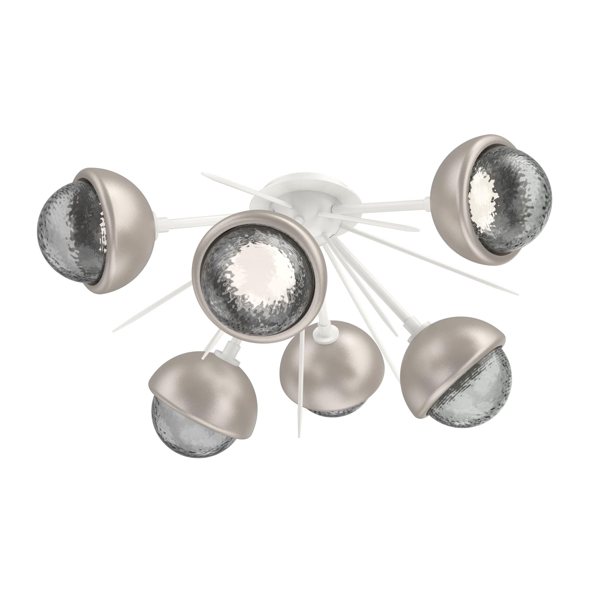 Levi Wilson Cabochon 28 Inch Semi Flush Mount by Hammerton Studio