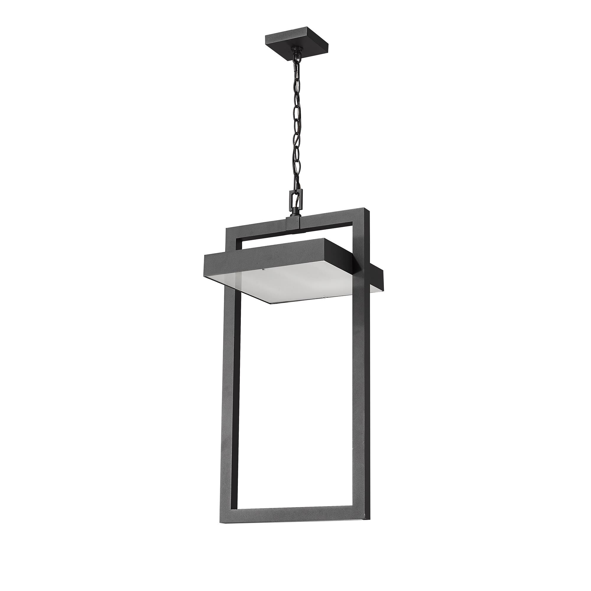 Shown in Black finish and Glass shade