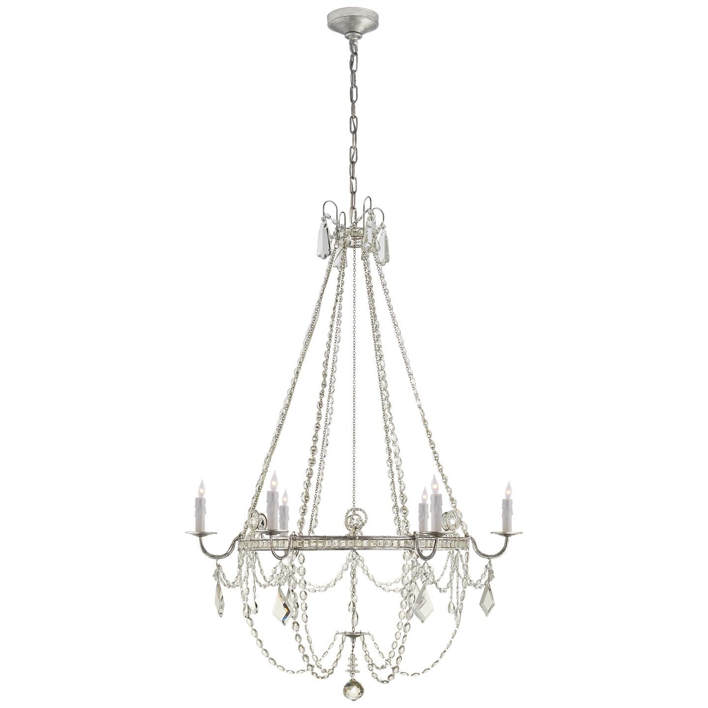 J. Randall Powers Sharon 36 Inch 6 Light Chandelier by Visual Comfort Signature Collection