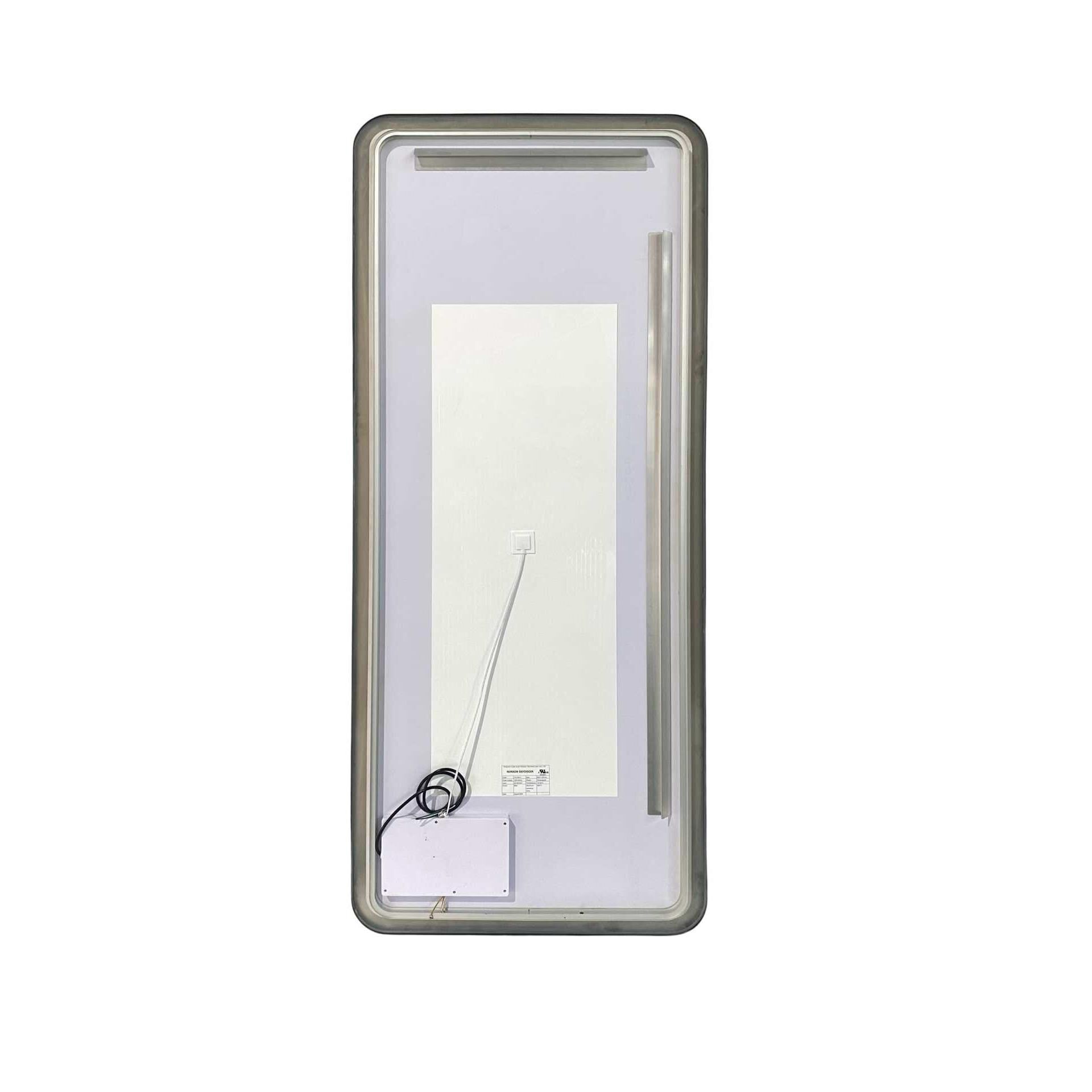 Harmoni 72 Inch Rectangular LED Lighted Mirror by Elegant Decor