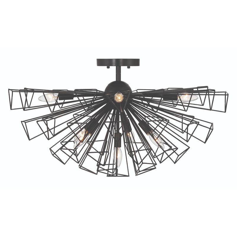 Dendelio 22 Inch 9 Light Semi Flush Mount by Eurofase Lighting