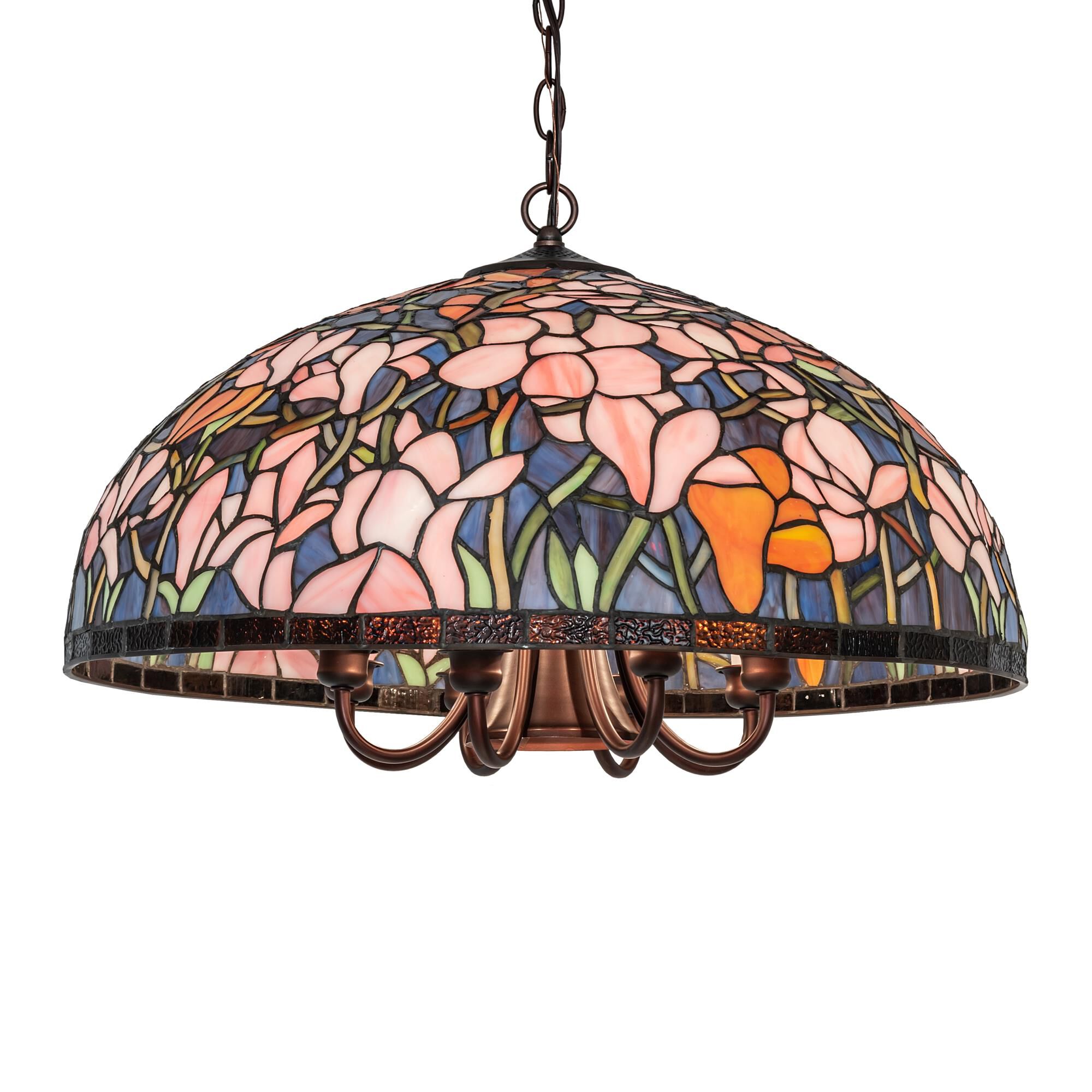 Tiffany Magnolia 22 Inch Large Pendant by Meyda Lighting
