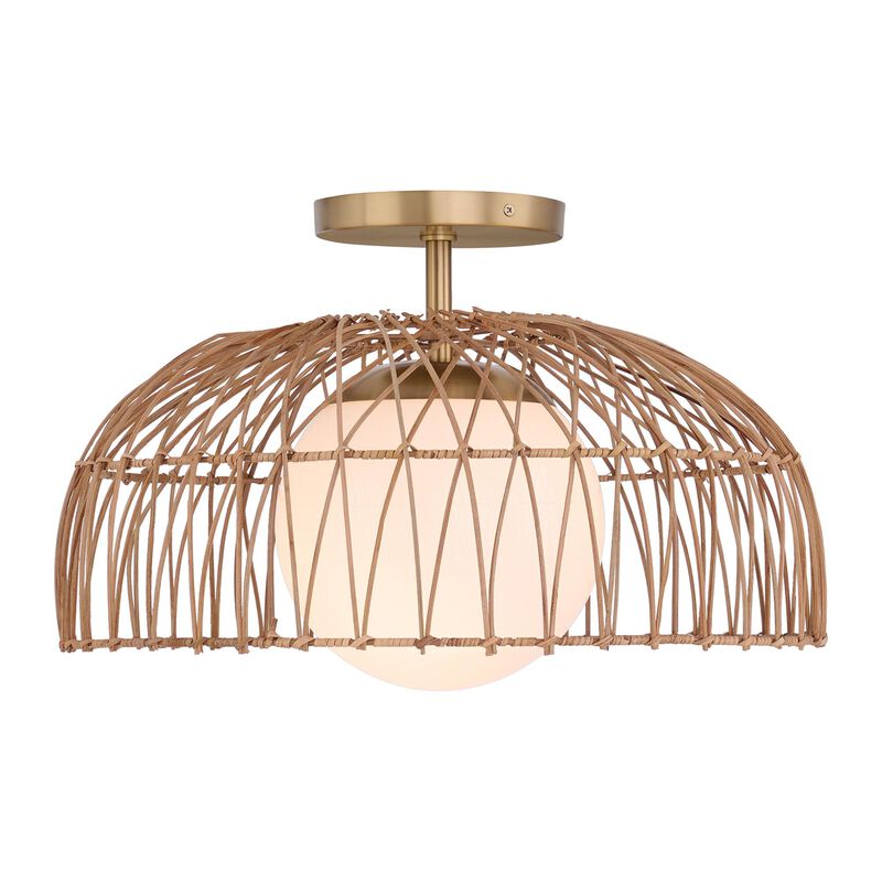 18 Inch 1 Light Semi Flush Mount by Meridian Lighting