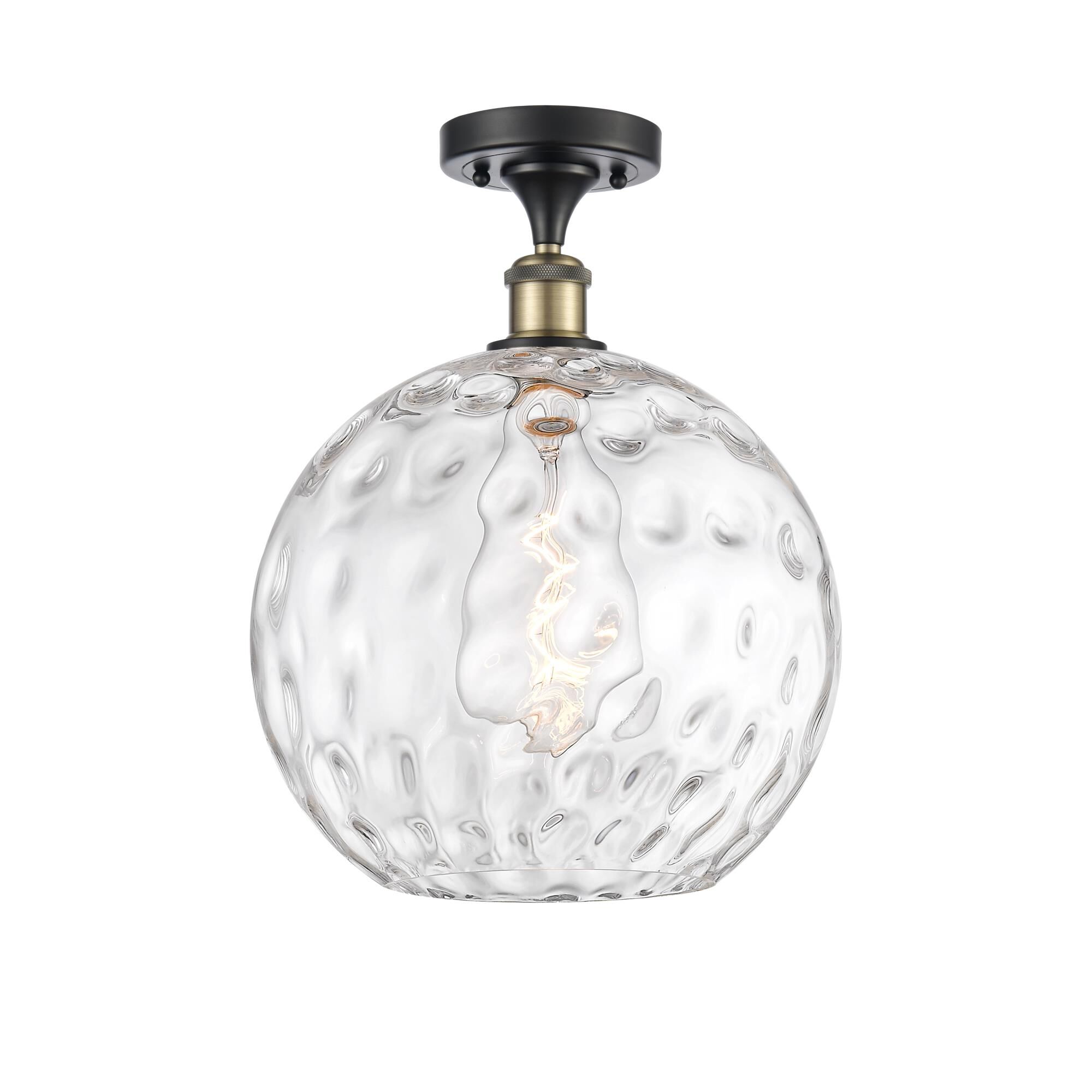 Bruno Marashlian Athens Water Glass 12 Inch 1 Light Semi Flush Mount by Innovations Lighting