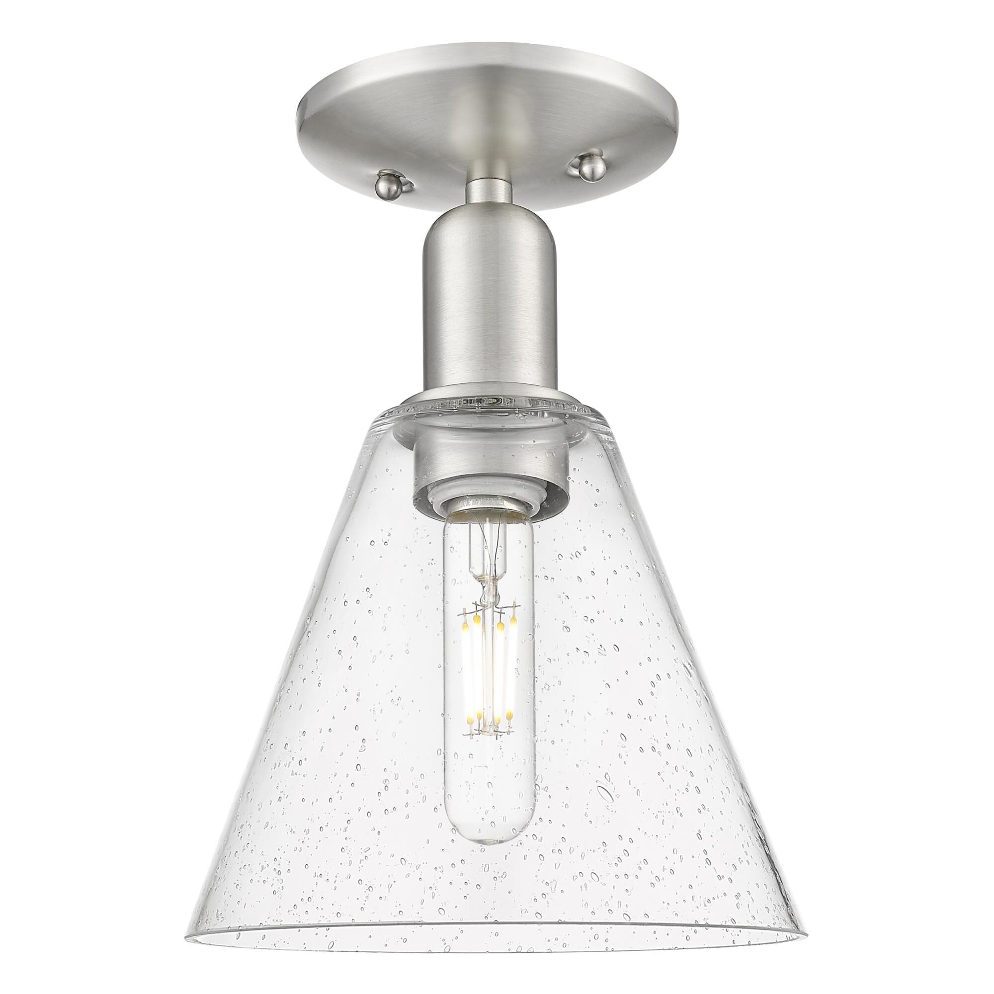 Bruno Marashlian Berkshire Glass 8 Inch Semi Flush Mount by Innovations Lighting